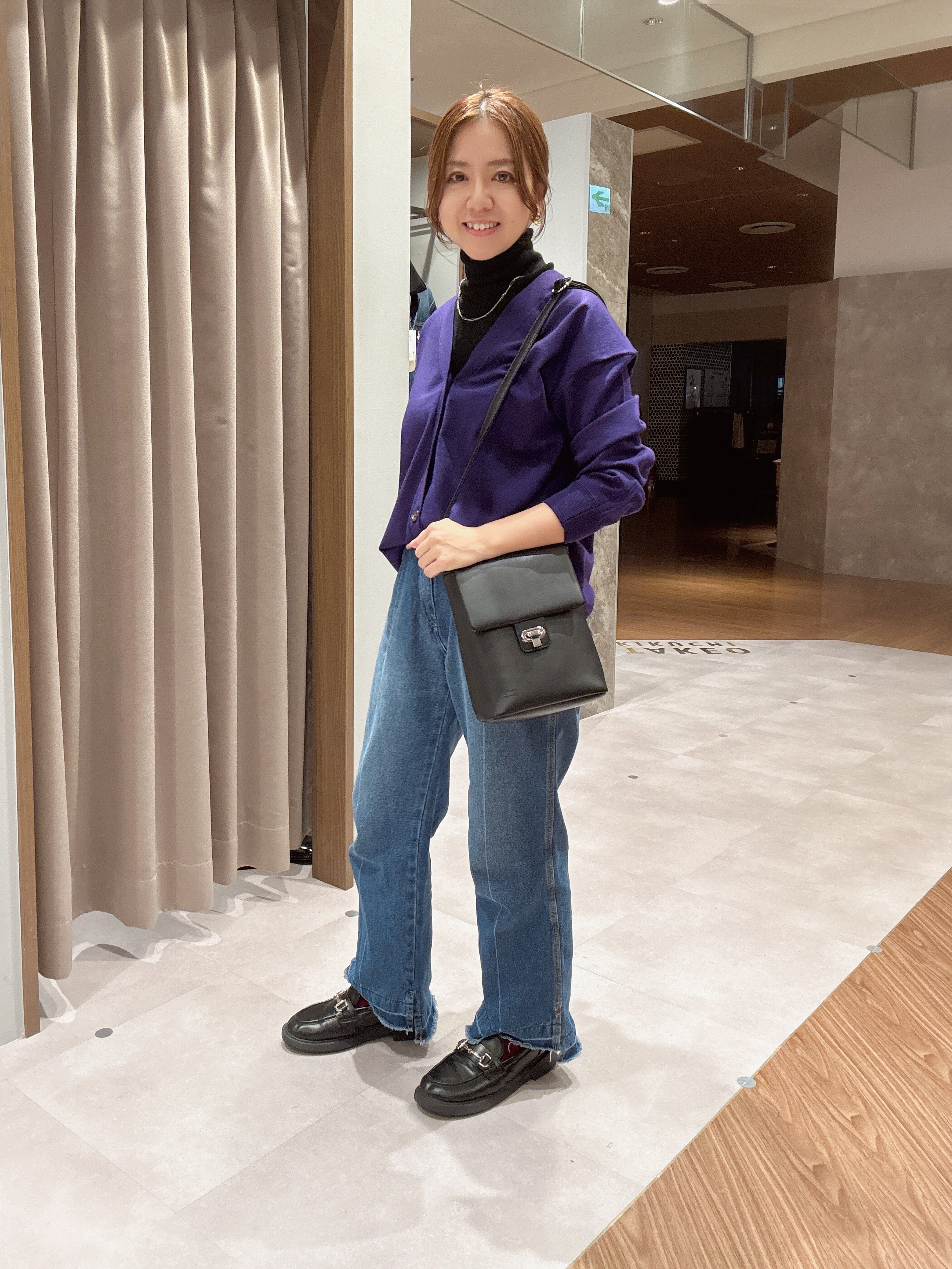 hanechanさんの「TAKEO KIKUCHI｜アンチピリング ニット カーディガン」を使ったコーディネート