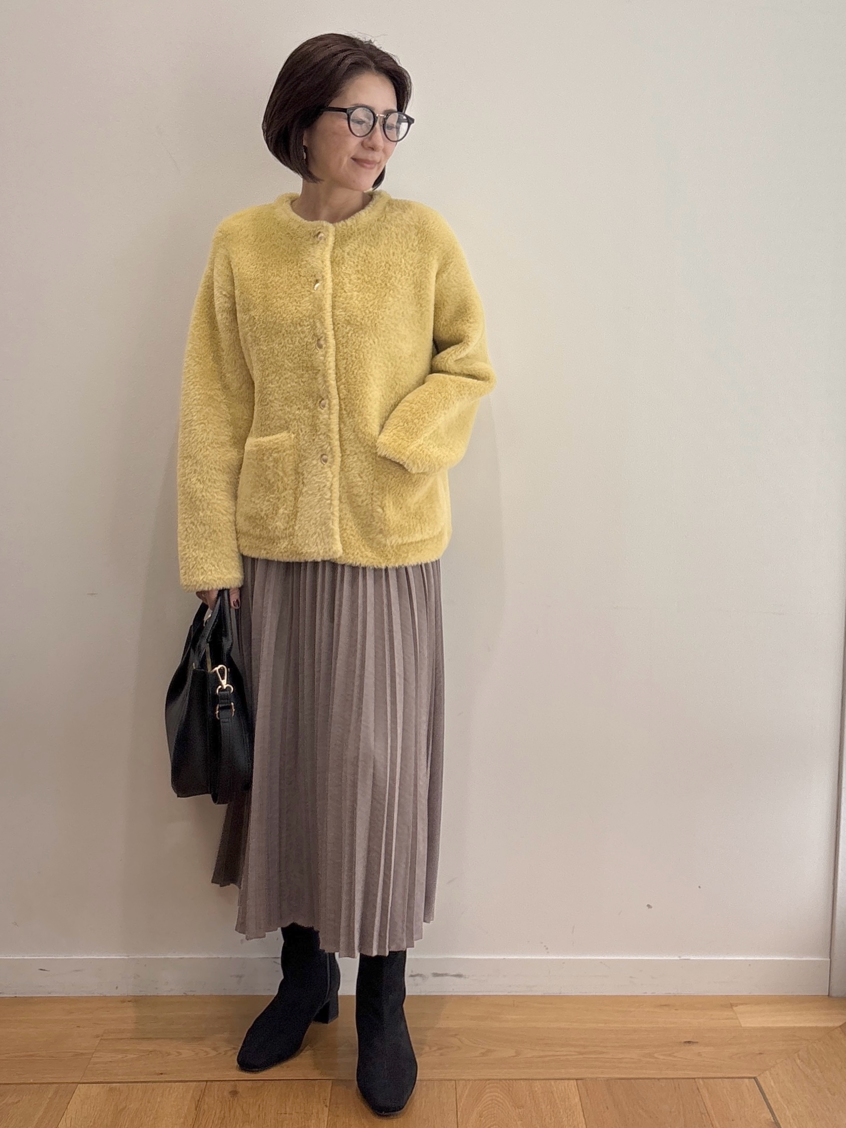 NAKAさんの「OPAQUE.CLIP｜ダブルフェイスニットカーディガン」を使ったコーディネート