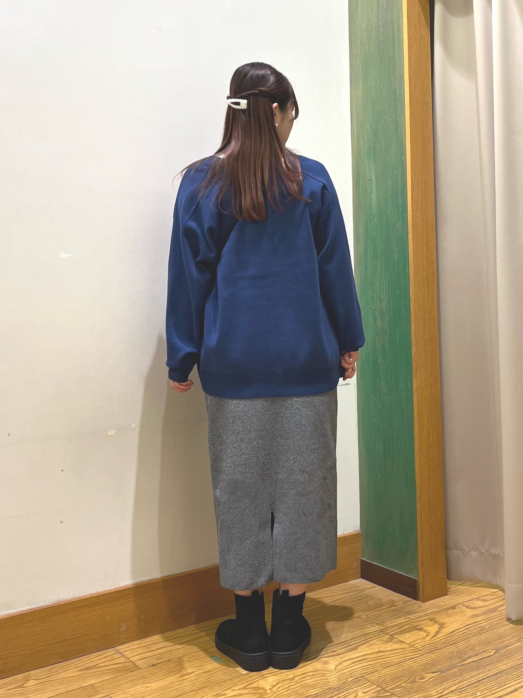 ゆっきーさんの「SHOO･LA･RUE｜カシミアタッチ吸湿発熱ハイネックインナー」を使ったコーディネート