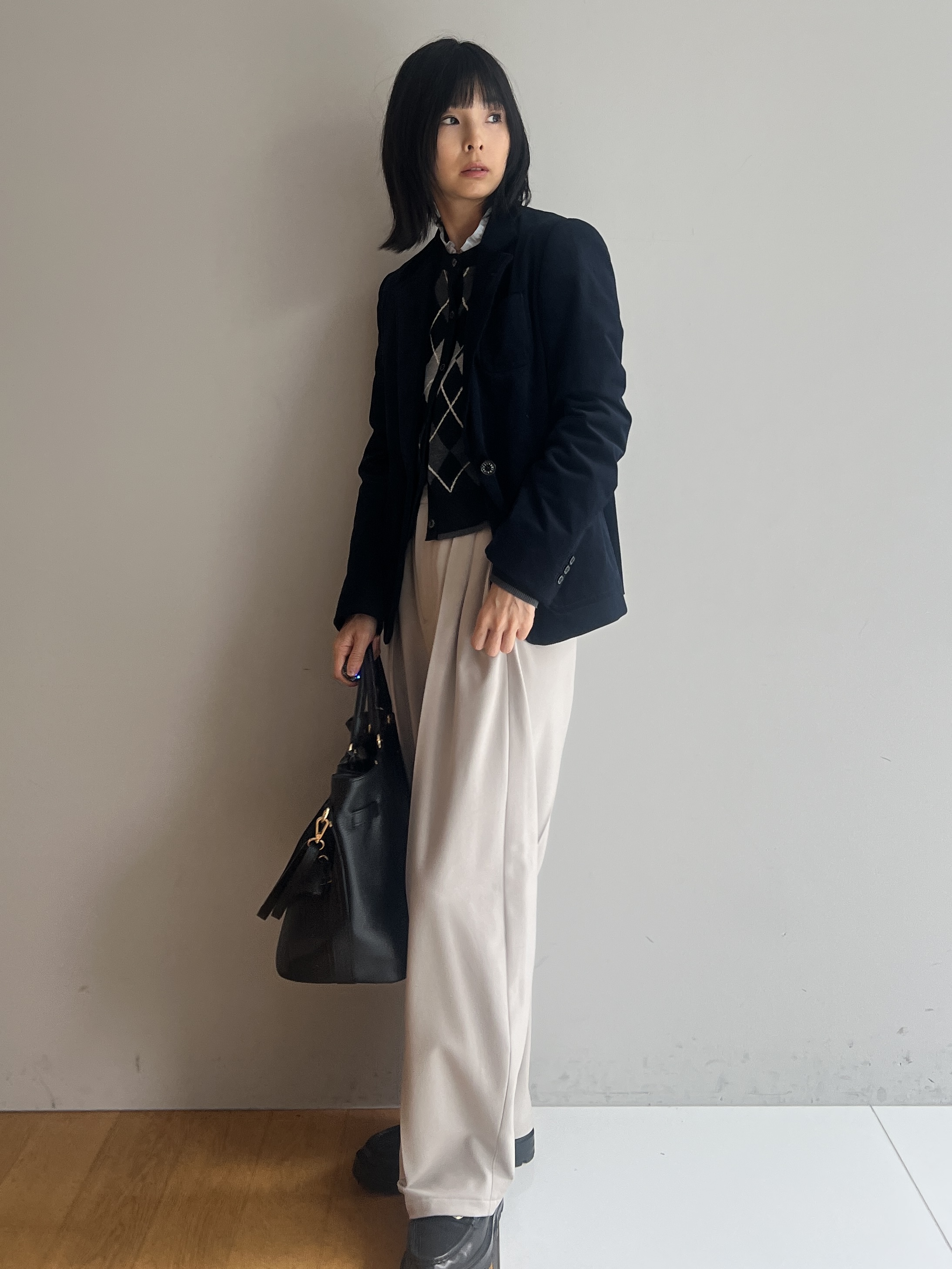 misaさんの「DRESSTERIOR｜【ウォッシャブル/通勤】スタンドフリル ブラウス」を使ったコーディネート