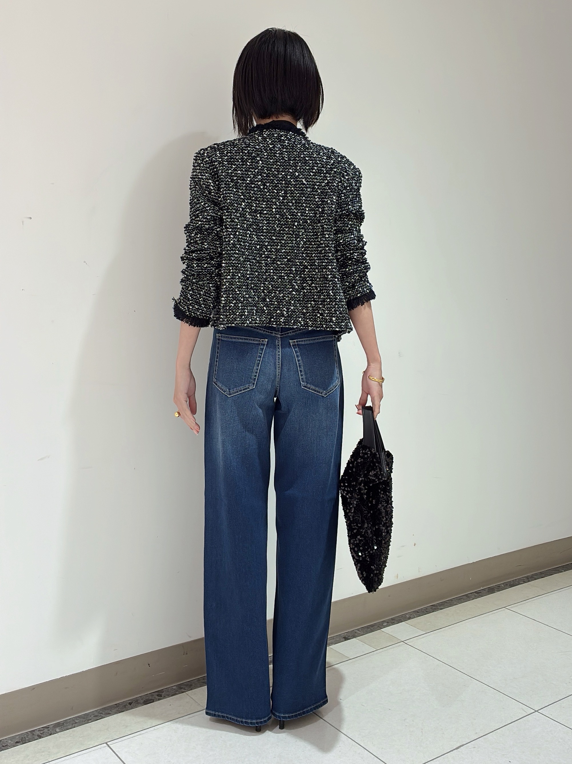 環さんの「UNTITLED｜【ジャケットライク/秋羽織り】ファンシーヤーンツイードニットカーディガン」を使ったコーディネート