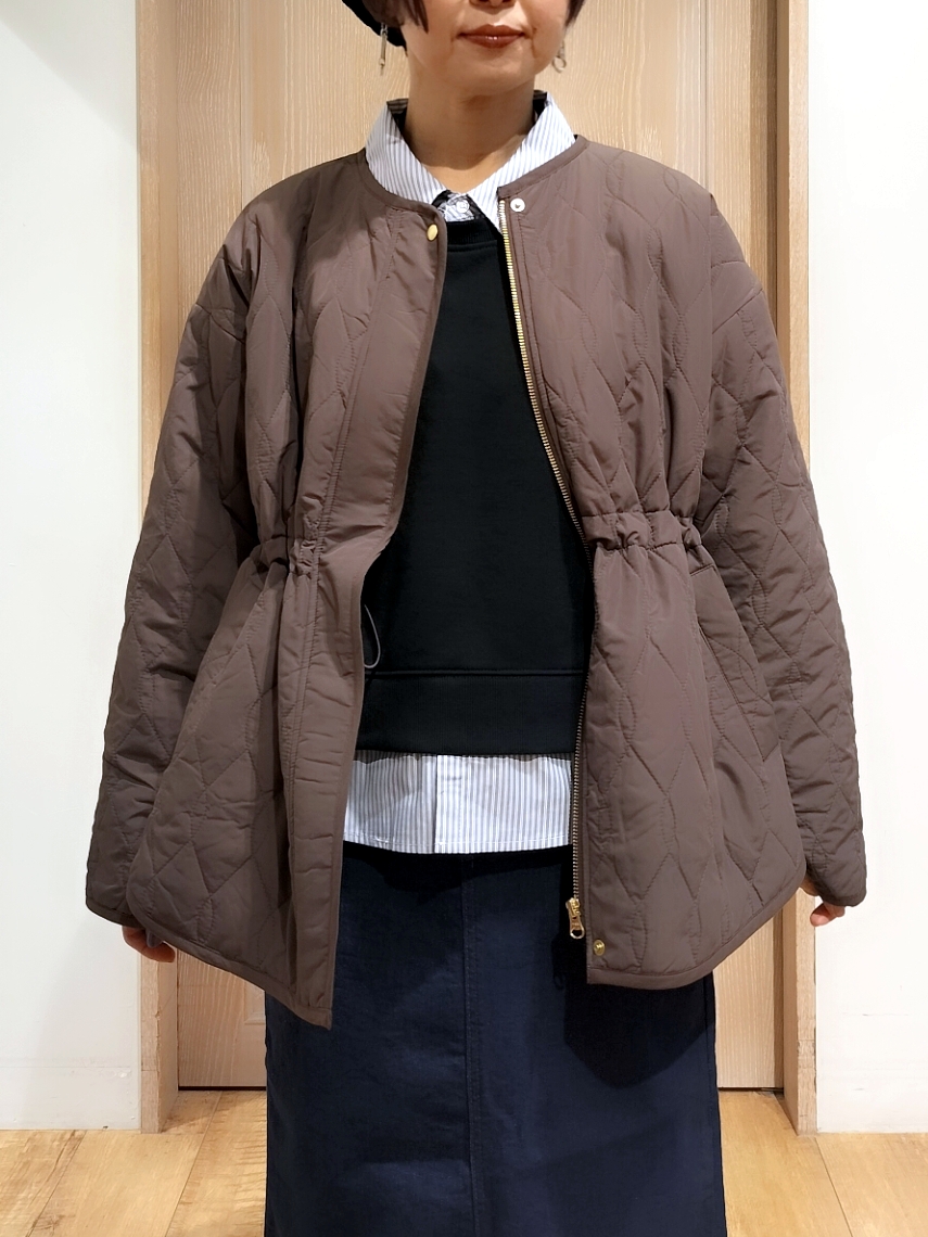 YUKIさんの「SHOO･LA･RUE｜【撥水/S-LL/洗濯機可】ウエスト絞れる キルト中綿ジャケット」を使ったコーディネート