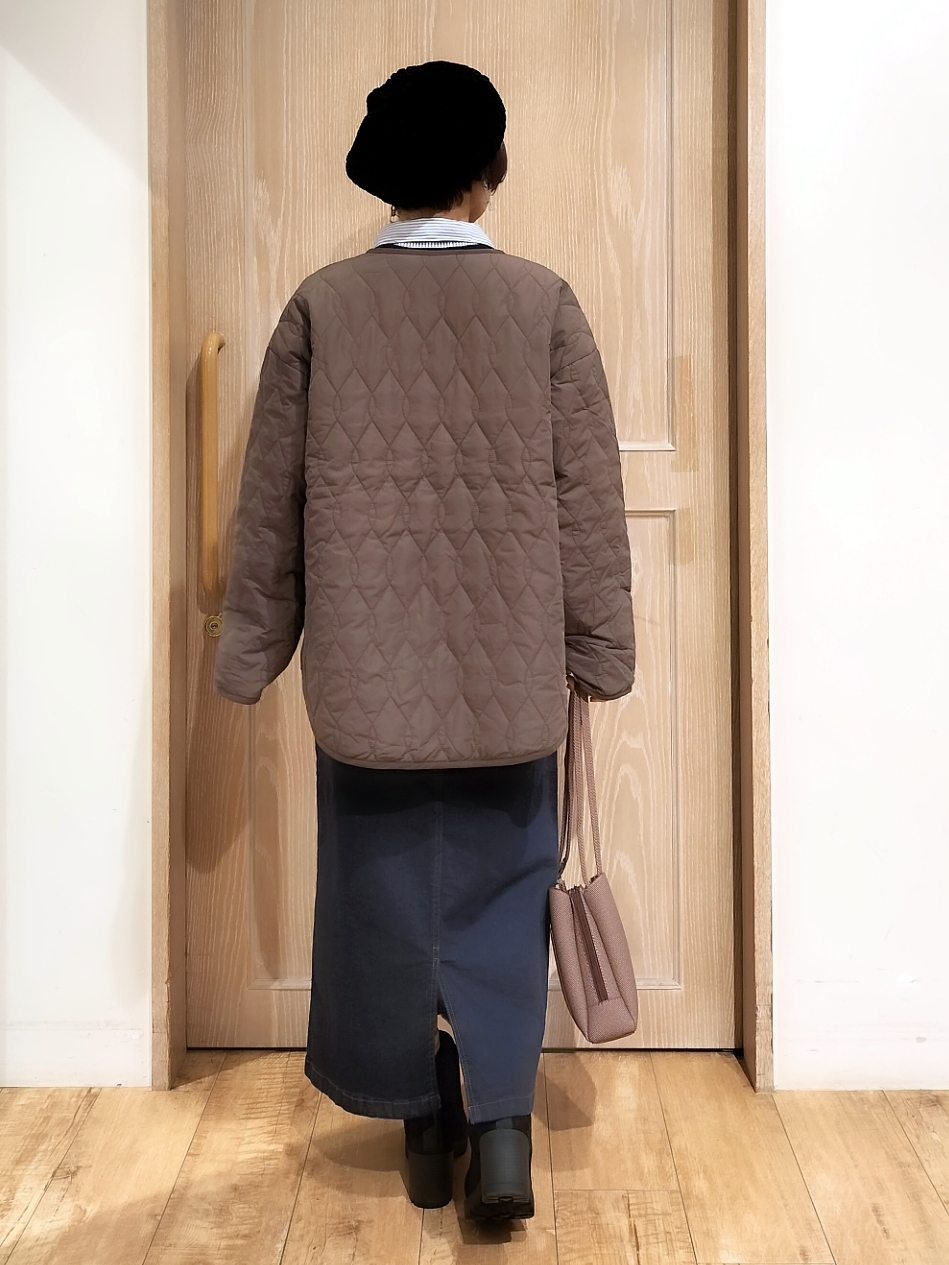 YUKIさんの「SHOO･LA･RUE｜【撥水/S-LL/洗濯機可】ウエスト絞れる キルト中綿ジャケット」を使ったコーディネート