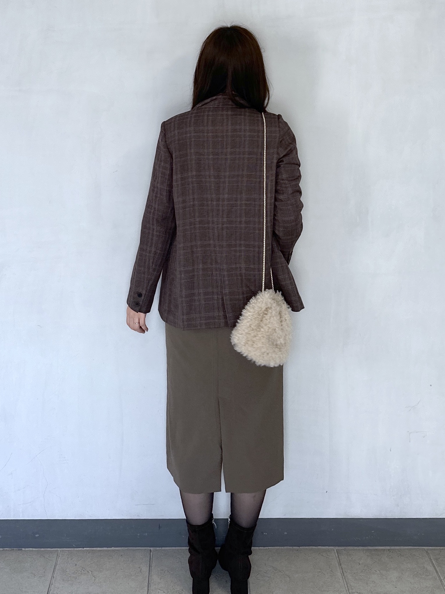 keito.iさんの「OPAQUE.CLIP｜ダブルブレストジャケット【洗える】」を使ったコーディネート
