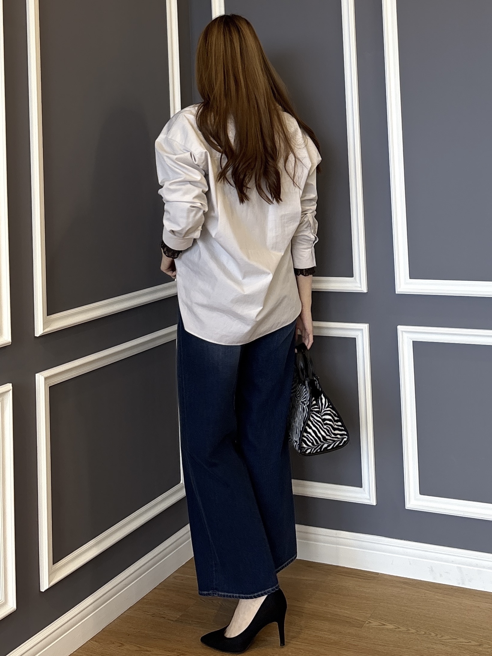 sayaさんの「UNTITLED｜【6色展開/コットン100】カラーベーシックシャツ」を使ったコーディネート
