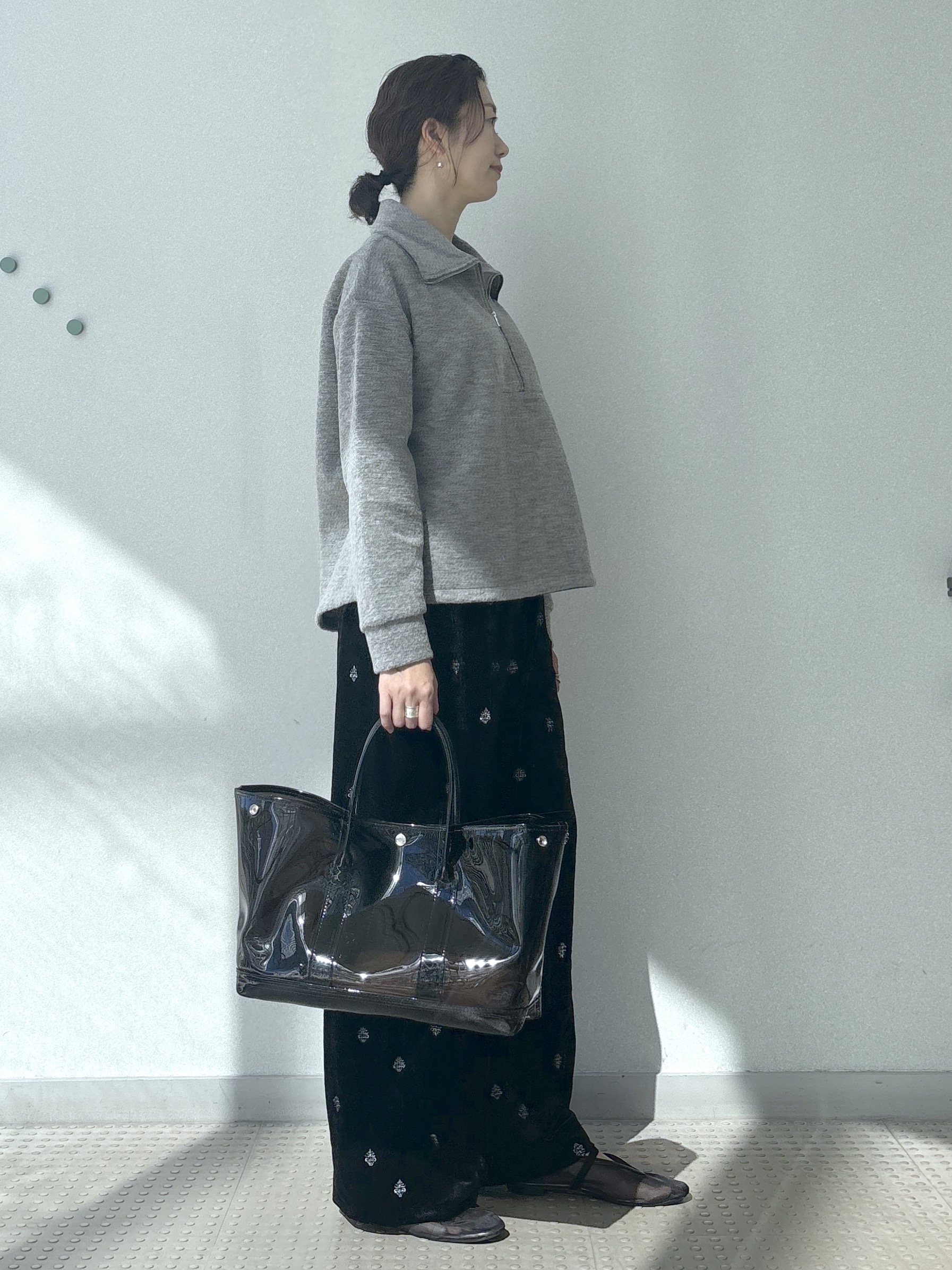 saitoさんの「DRESSTERIOR｜イタリアンスライバー ハーフジッププルオーバー」を使ったコーディネート