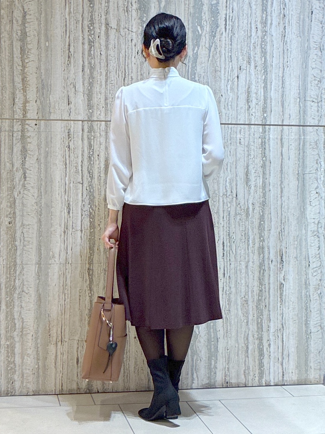  beni_gingerさんの「Reflect｜【SS-4Lサイズ／通勤／セレモニー】プチハイネック シフォンブラウス」を使ったコーディネート