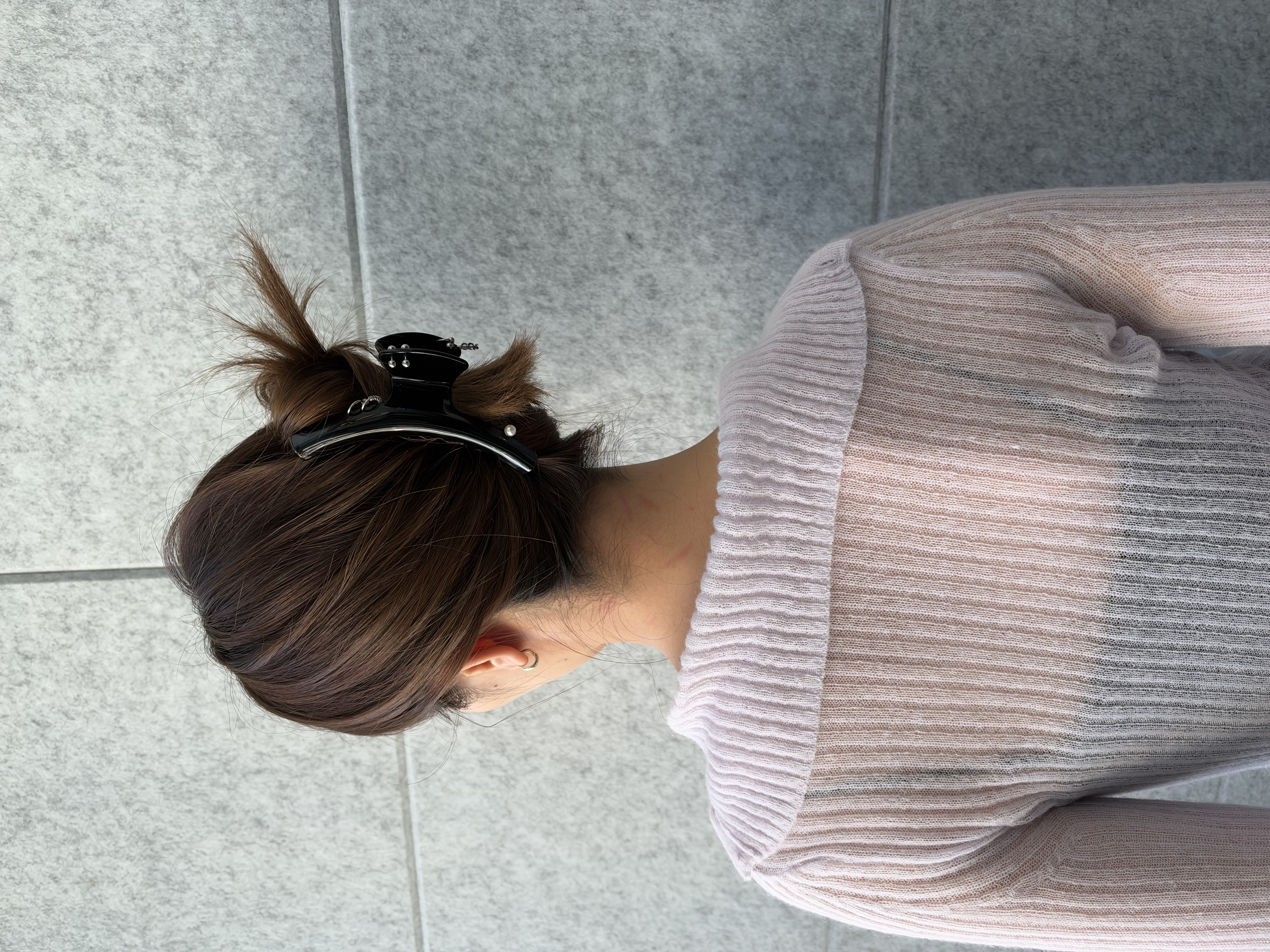 uchi__yamaさんの「CODE A｜sheer mohair rib cardigan」を使ったコーディネート