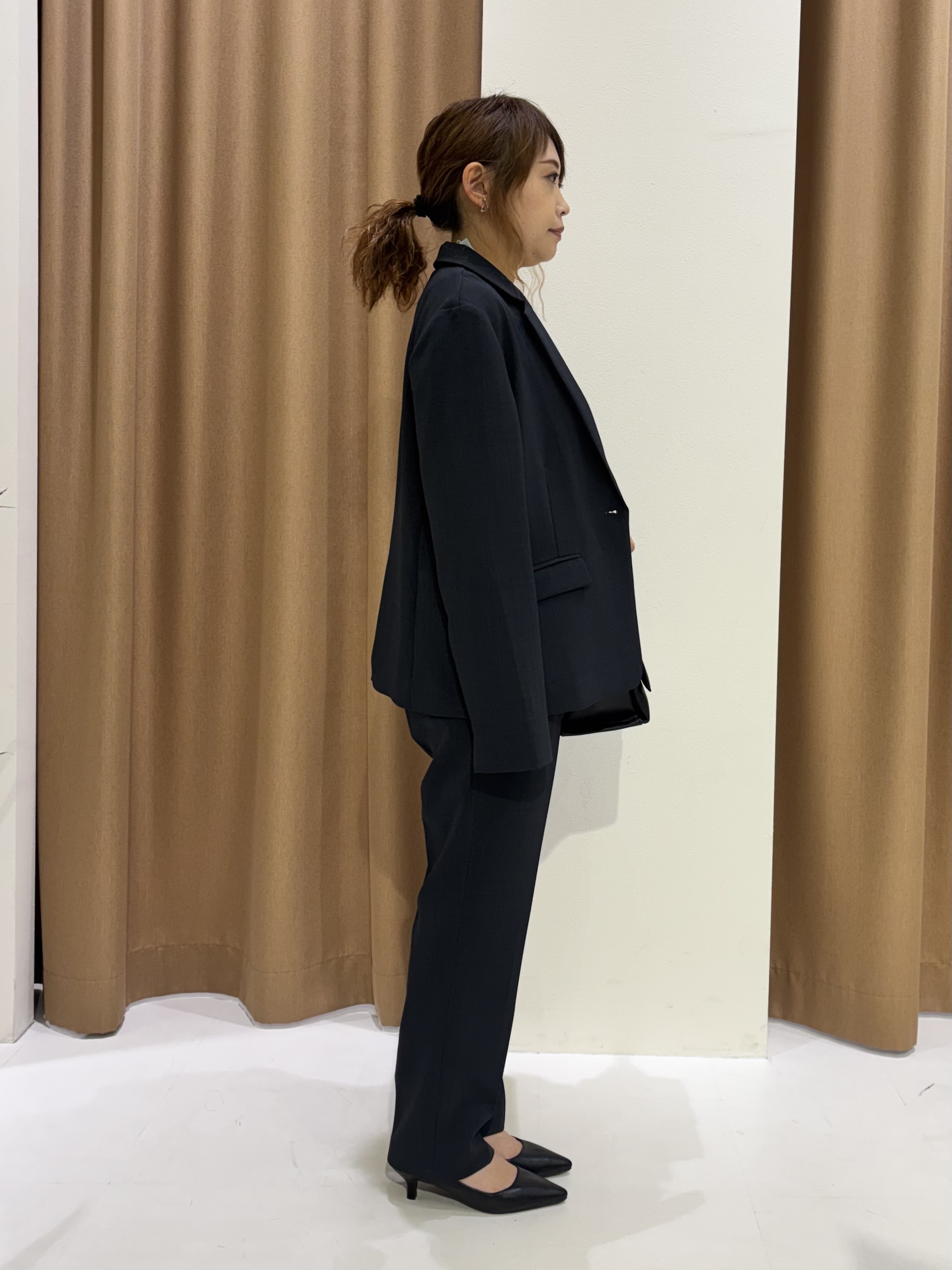 mameさんの「THE SHOP TK｜【セットアップ可】ビジネスシングルジャケット」を使ったコーディネート