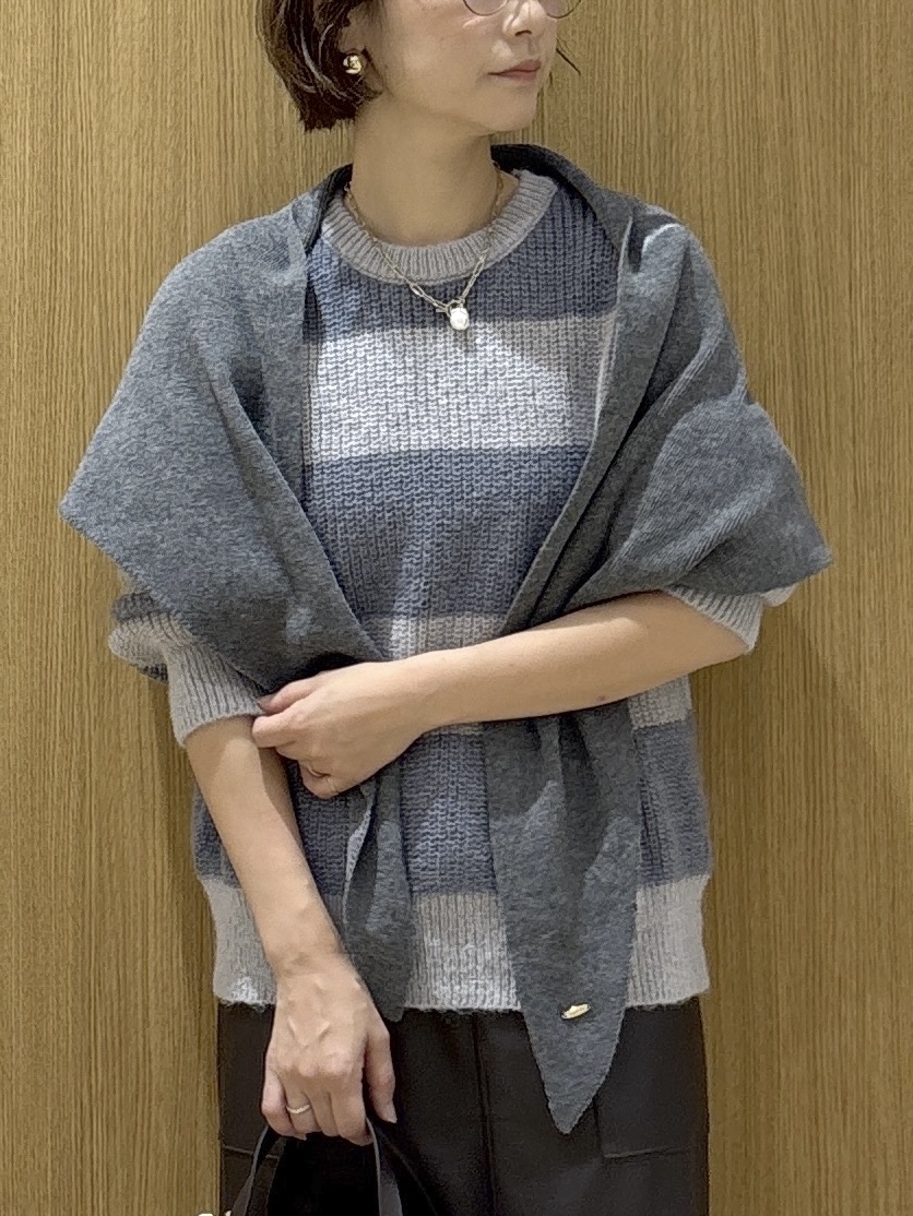 たけねぇさんの「OPAQUE.CLIP｜ワイドボーダーニット【洗濯機OK】」を使ったコーディネート