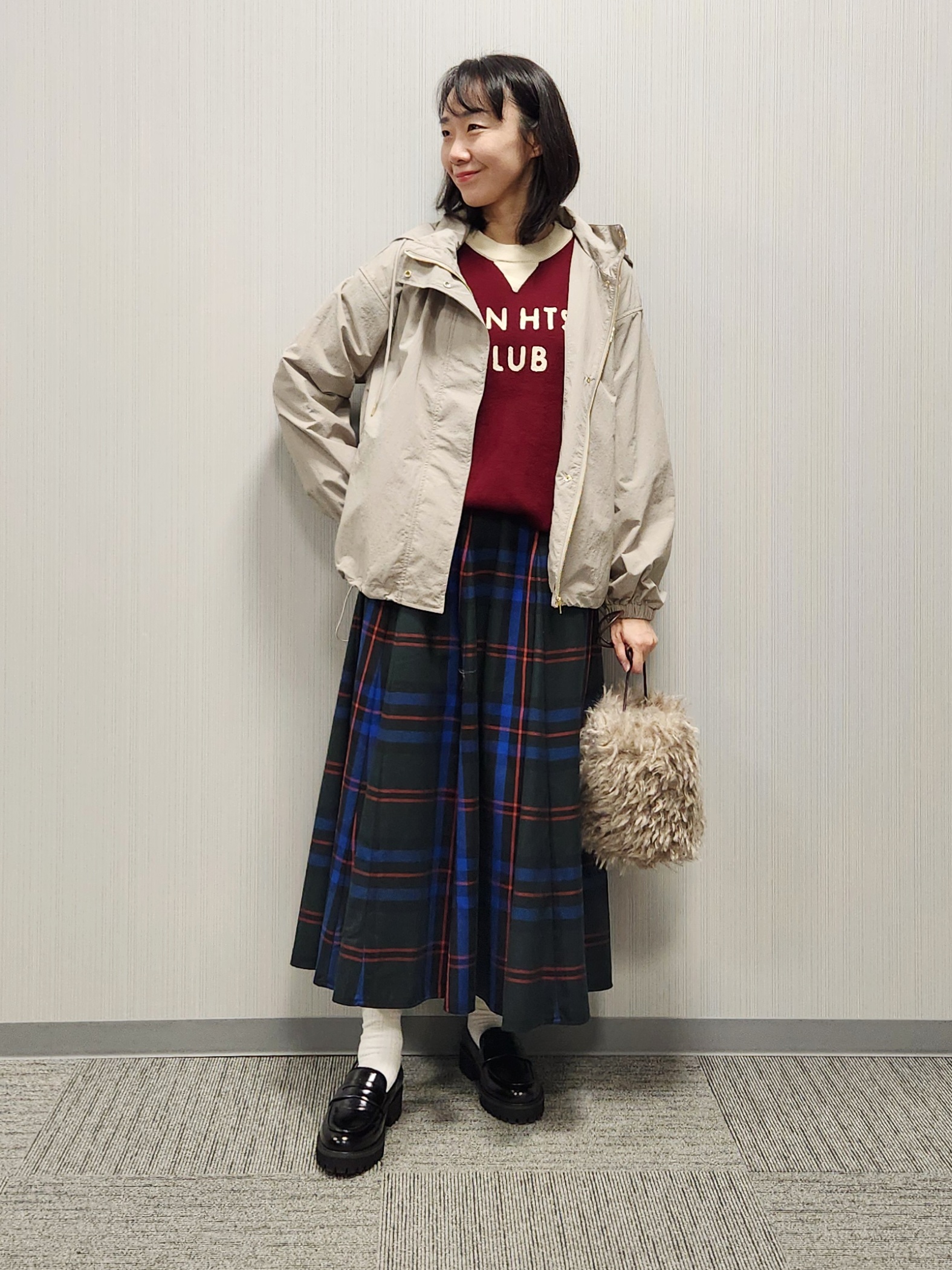 naraさんの「Dessin｜【撥水/2WAY/洗える】フード取り外し可能 撥水ナイロンマンパ」を使ったコーディネート