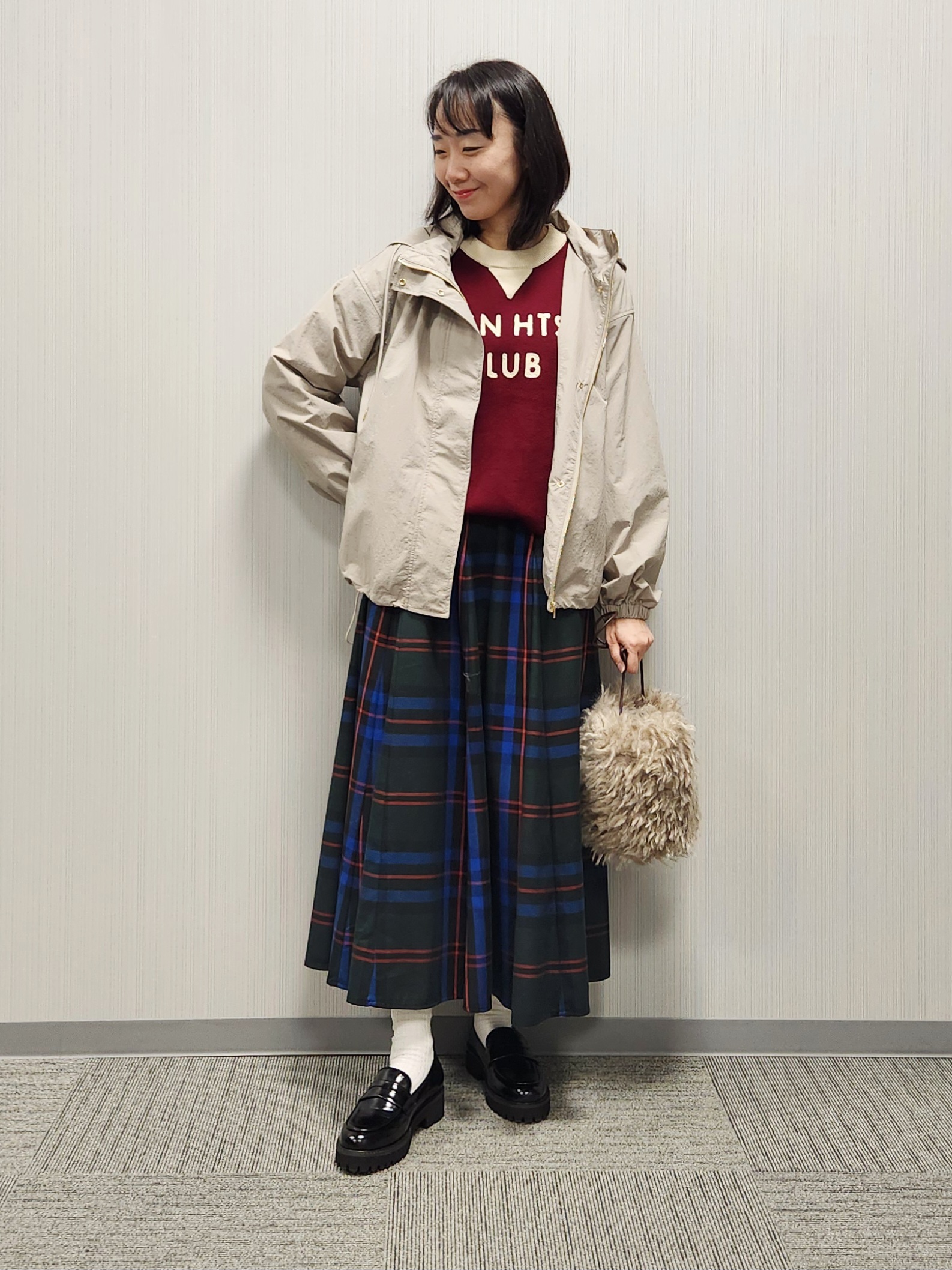 naraさんの「Dessin｜【撥水/2WAY/洗える】フード取り外し可能 撥水ナイロンマンパ」を使ったコーディネート