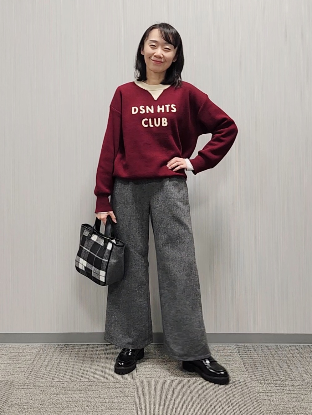 naraさんの「Dessin｜【店舗人気/洗濯機OK】ロゴ刺繍 コットンジャカードプルオーバー」を使ったコーディネート