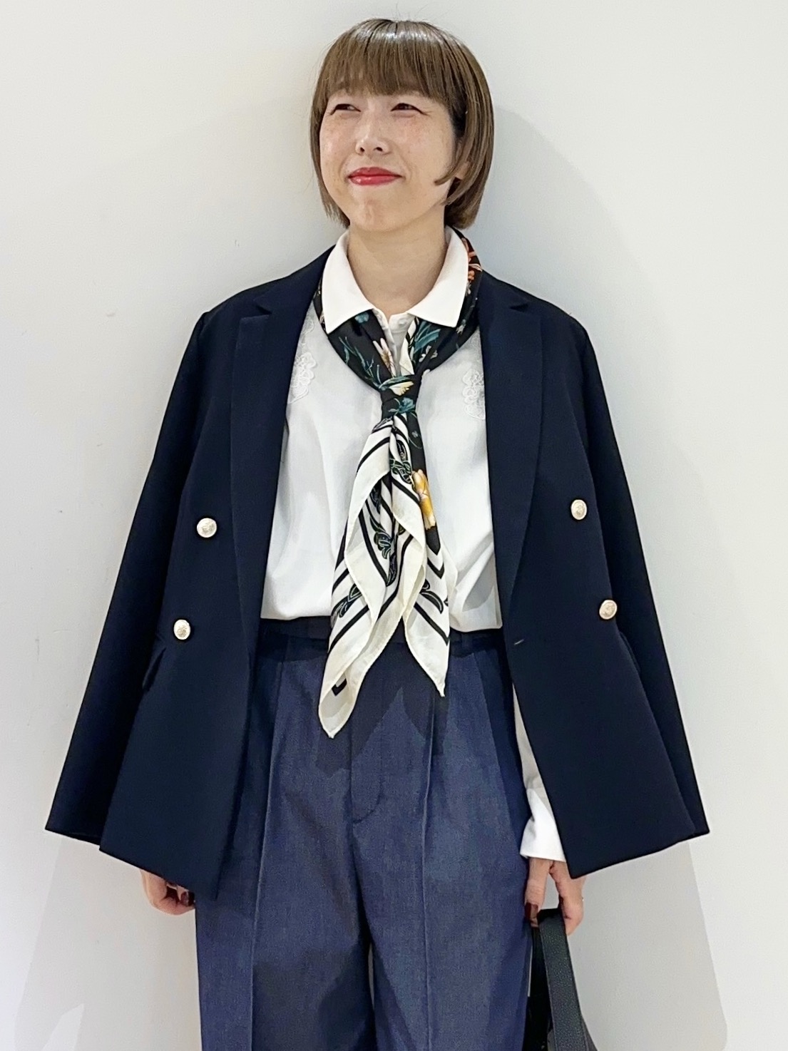 Hana...eさんの「index｜【セットアップ可】ストレッチツイルダブルブレストテーラードジャケット《洗濯機OK／防シワ》」を使ったコーディネート