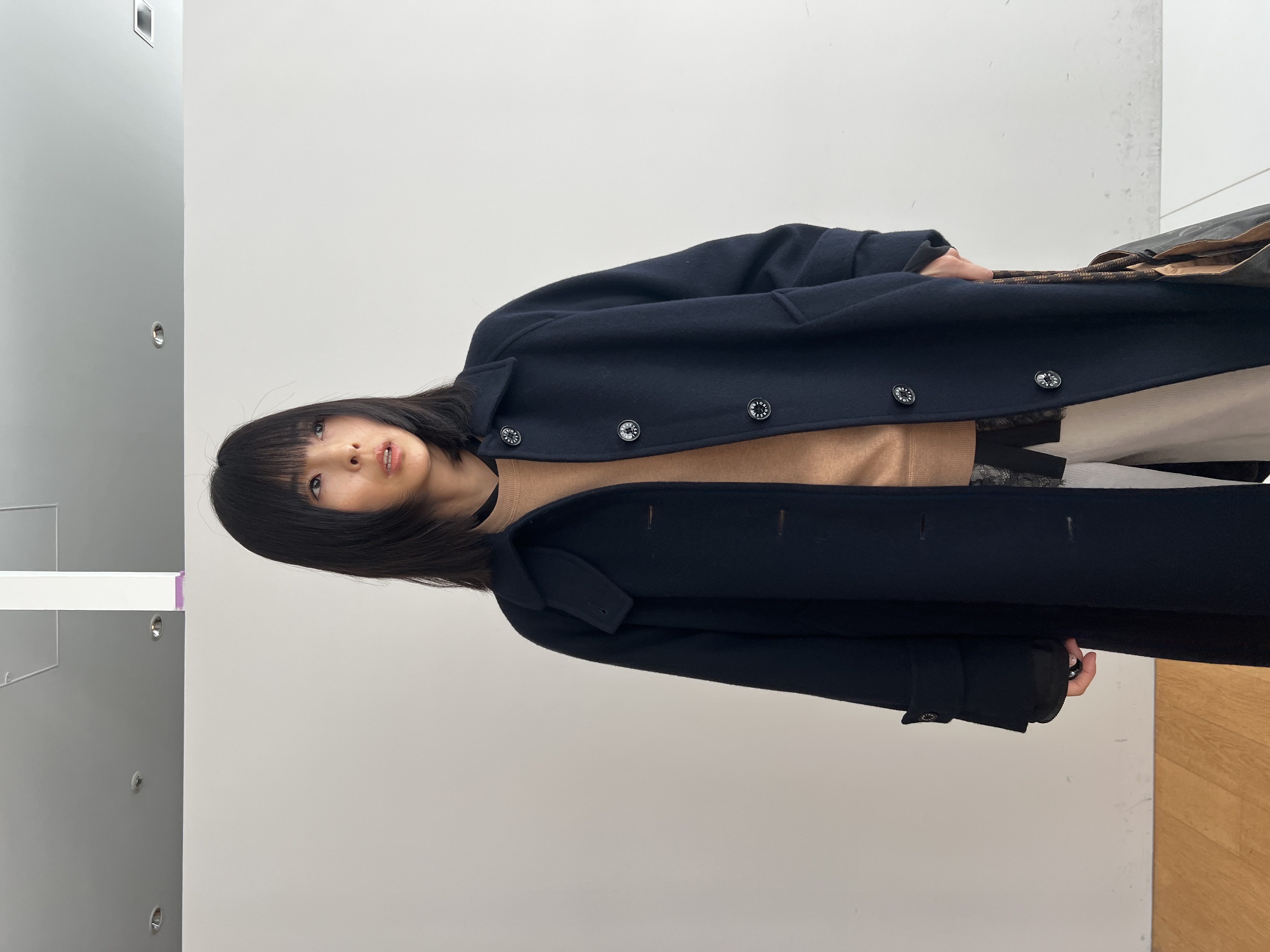 misaさんの「DRESSTERIOR｜スーパー110sウールステンカラーコート」を使ったコーディネート
