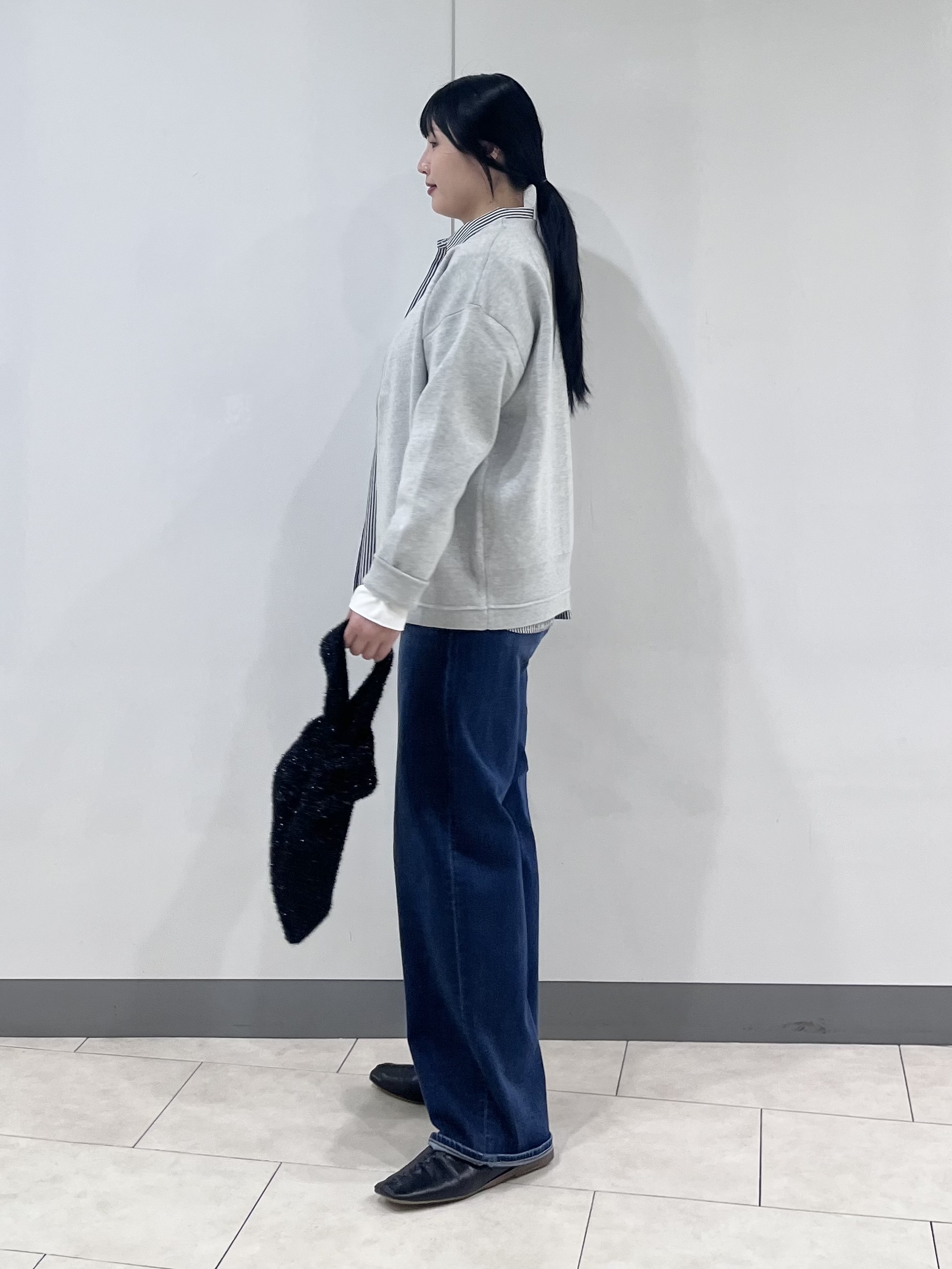 hasuさんの「INDIVI｜【ミラノリブ編み】ジップニットブルゾン」を使ったコーディネート