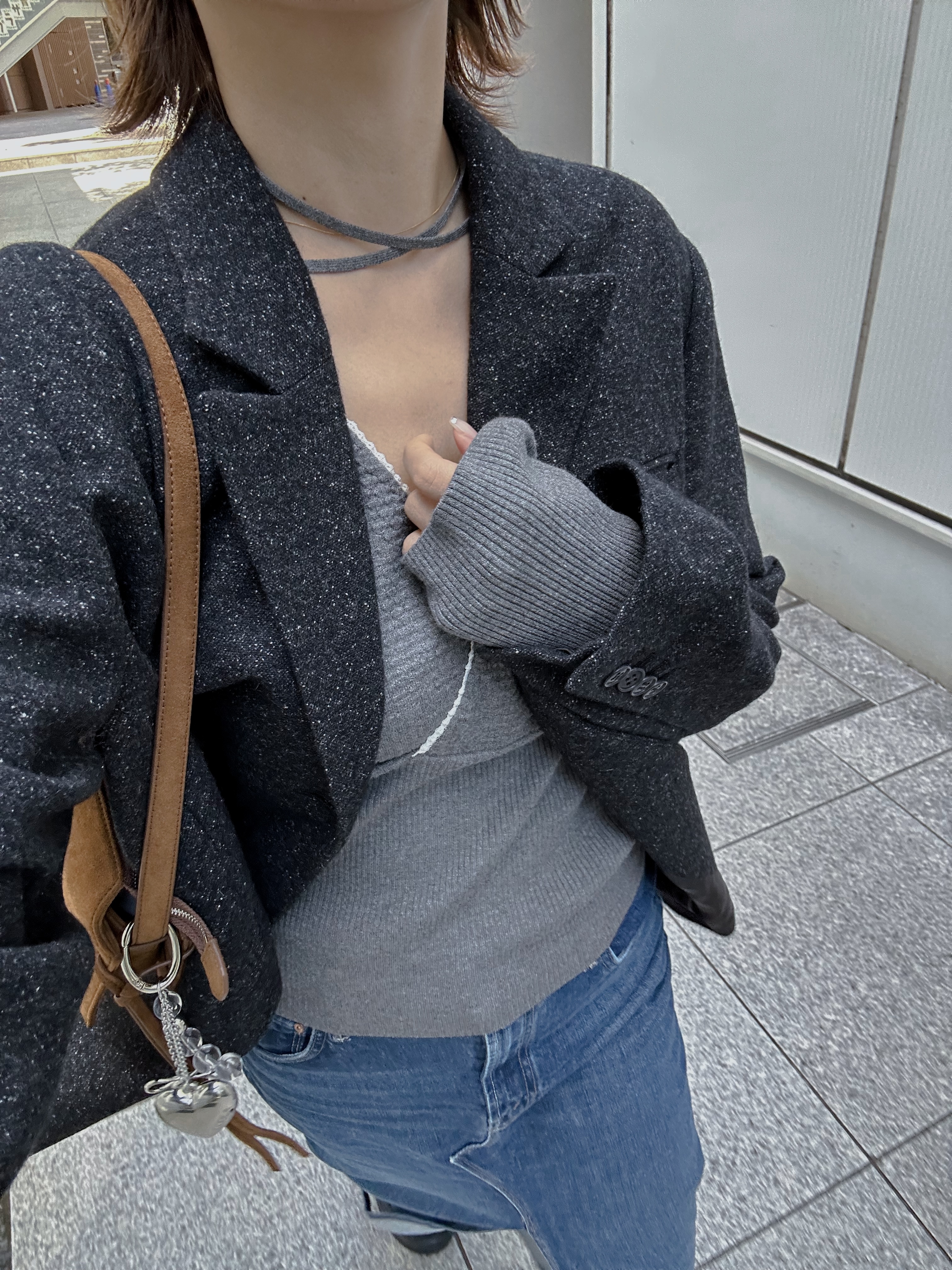 harunaさんの「CODE A｜soft nep convertible jacket」を使ったコーディネート