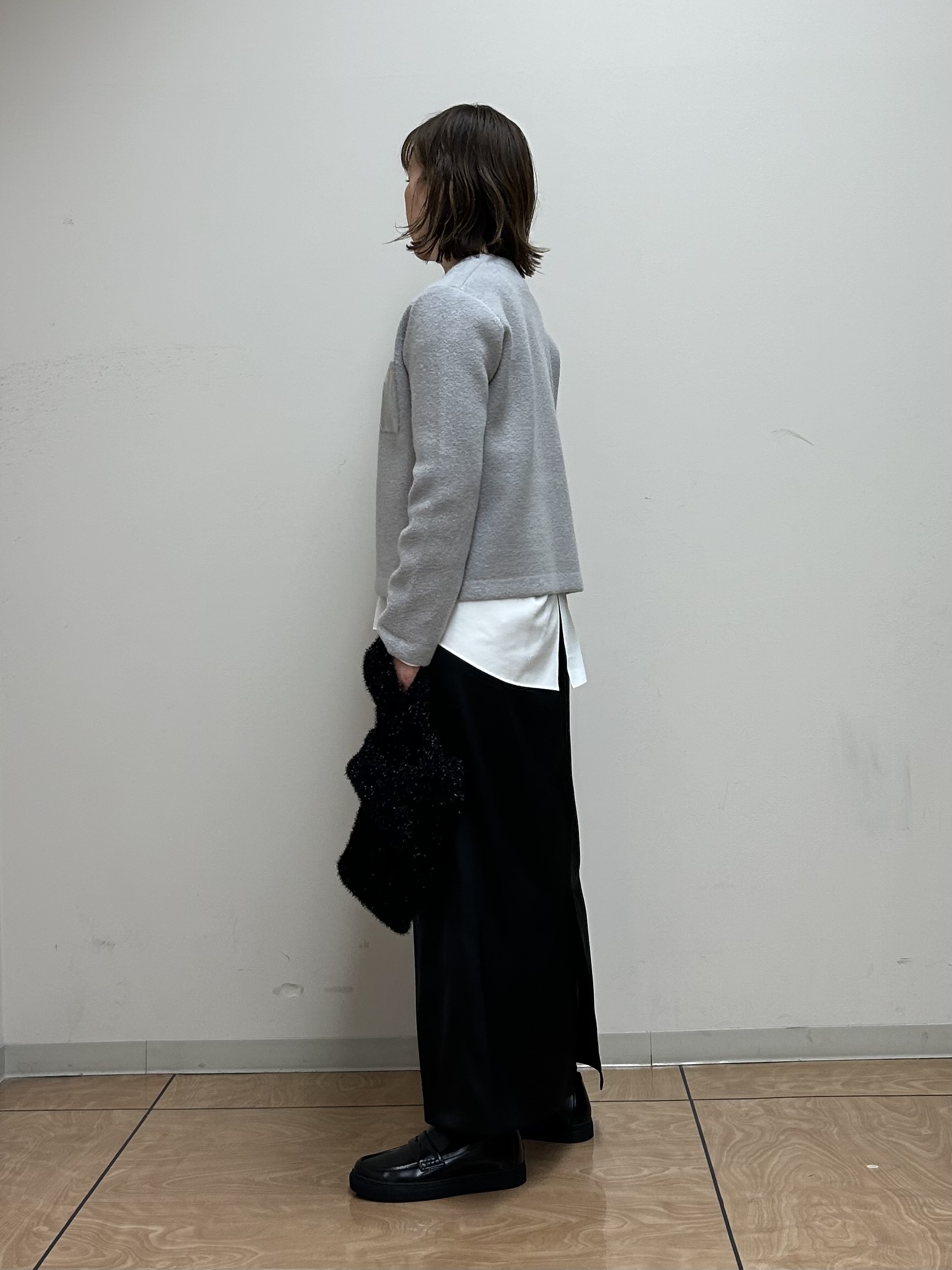mariさんの「INDIVI｜【軽やか】ブークレニットジャケット」を使ったコーディネート
