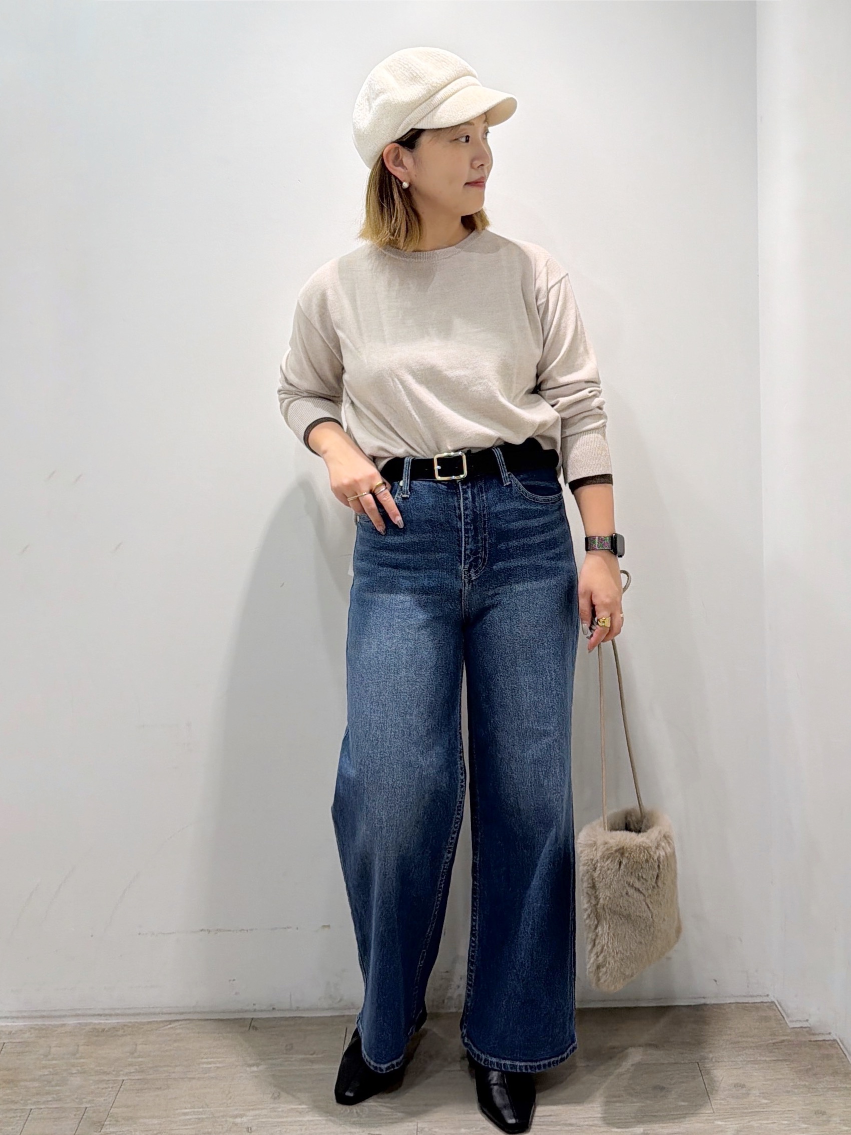 sumicaさんの「OPAQUE.CLIP｜『THE』名品ボートネックニット【8col／洗濯機OK】」を使ったコーディネート