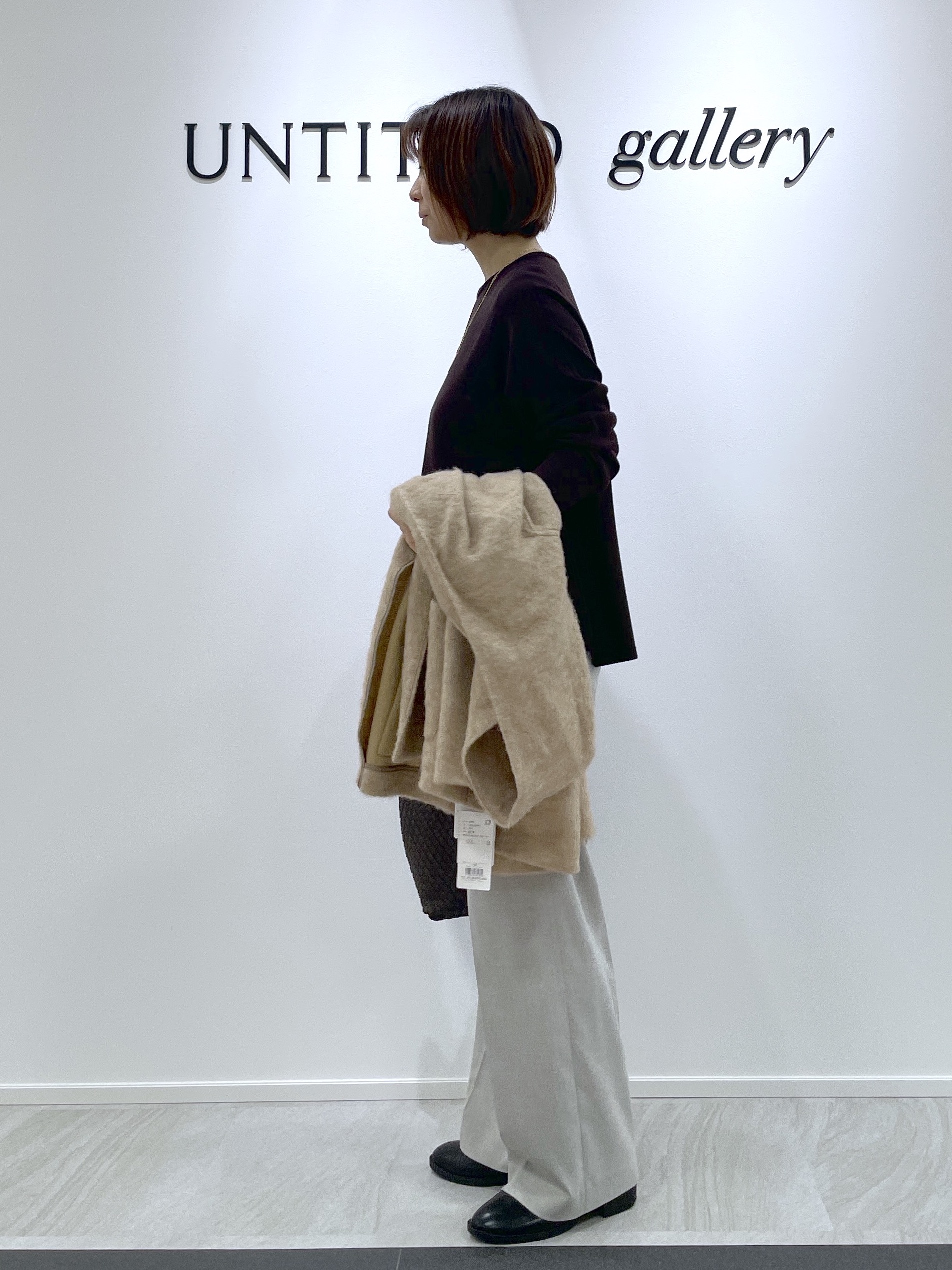 hanaさんの「UNTITLED｜【軽アウター/秋羽織り】シャギーフーディ―カーディガン」を使ったコーディネート