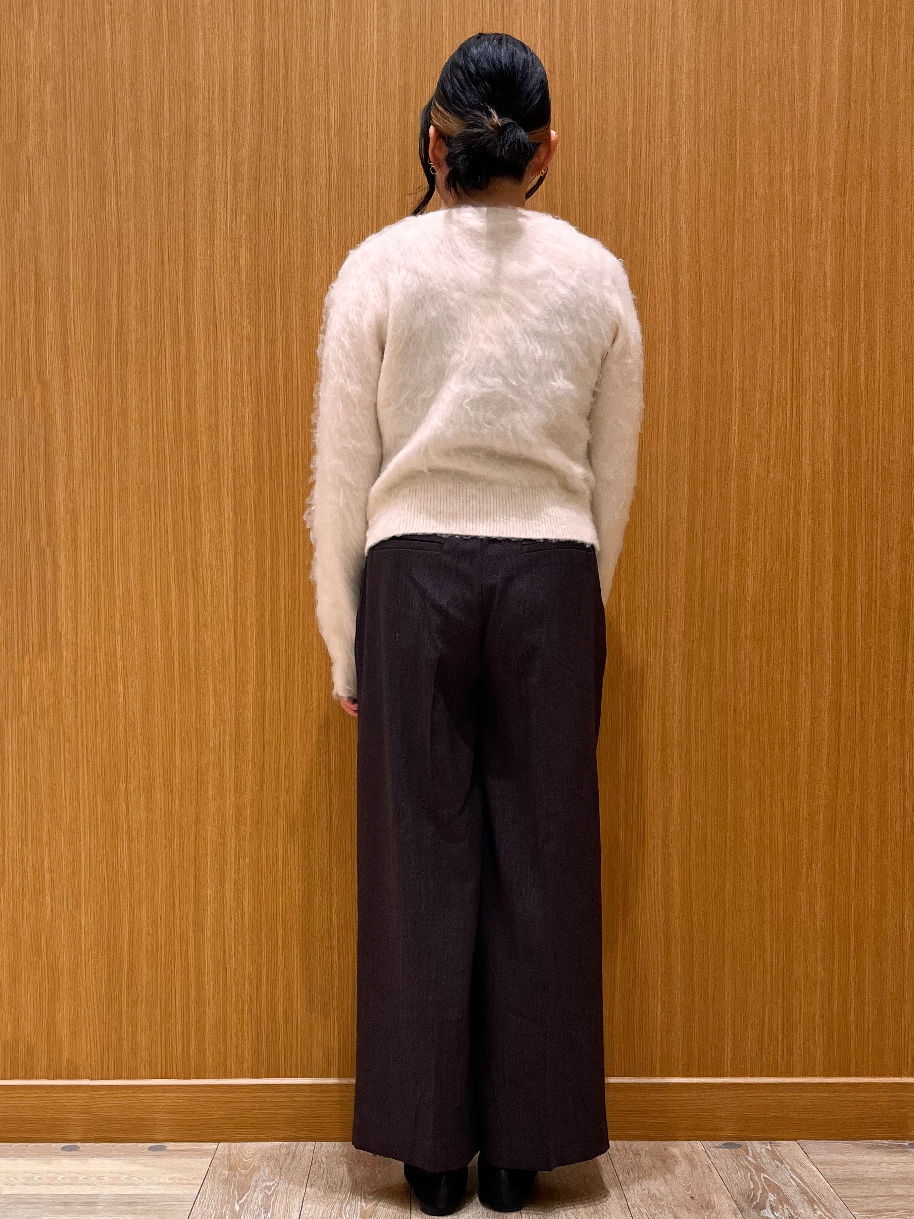 aさんの「OPAQUE.CLIP｜【洗える】ふんわりシャギーカーディガン」を使ったコーディネート