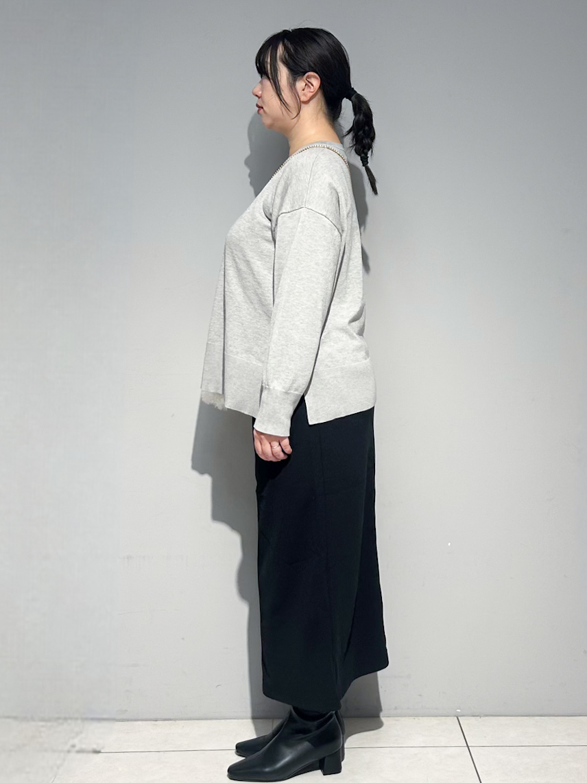 mochiさんの「OPAQUE.CLIP｜リラクシークルーニット【洗濯機OK】」を使ったコーディネート