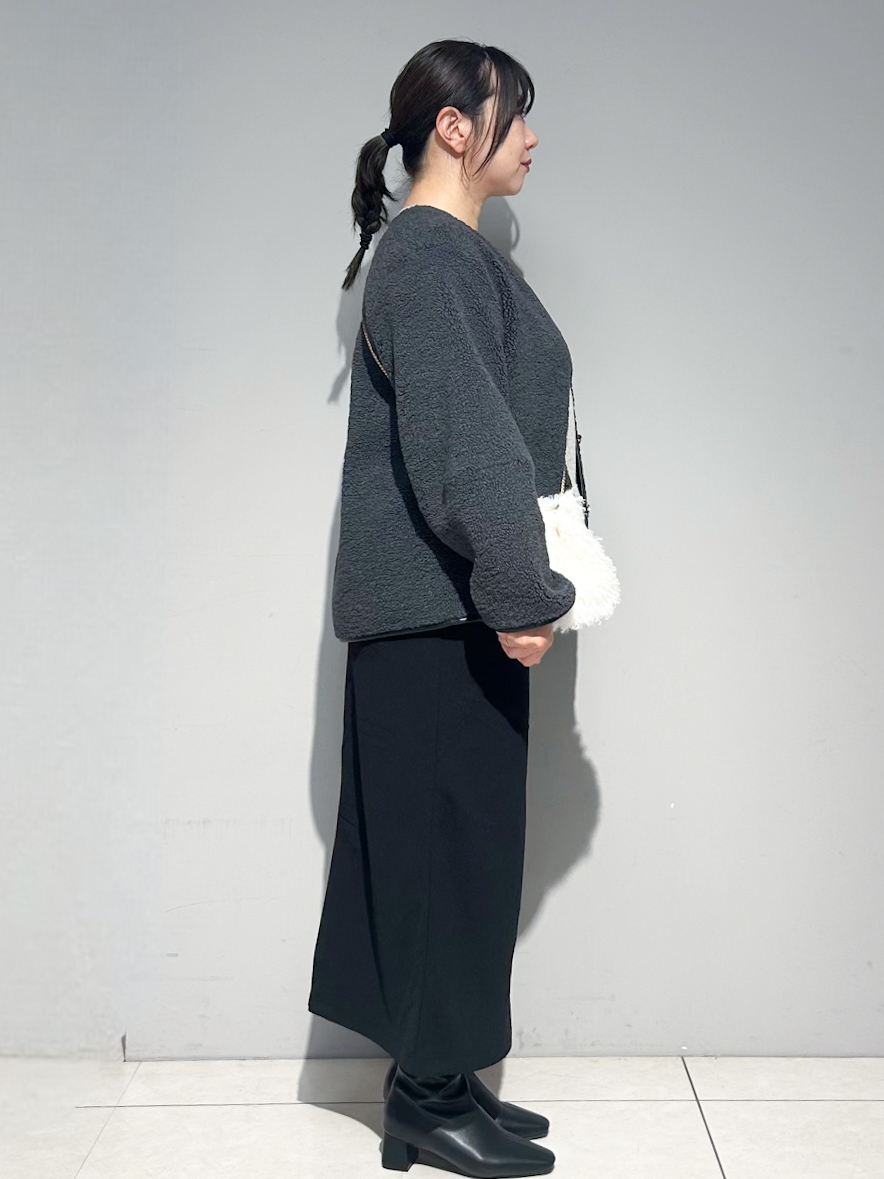 mochiさんの「OPAQUE.CLIP｜《リバーシブル》ボア&times;フリースアウター」を使ったコーディネート