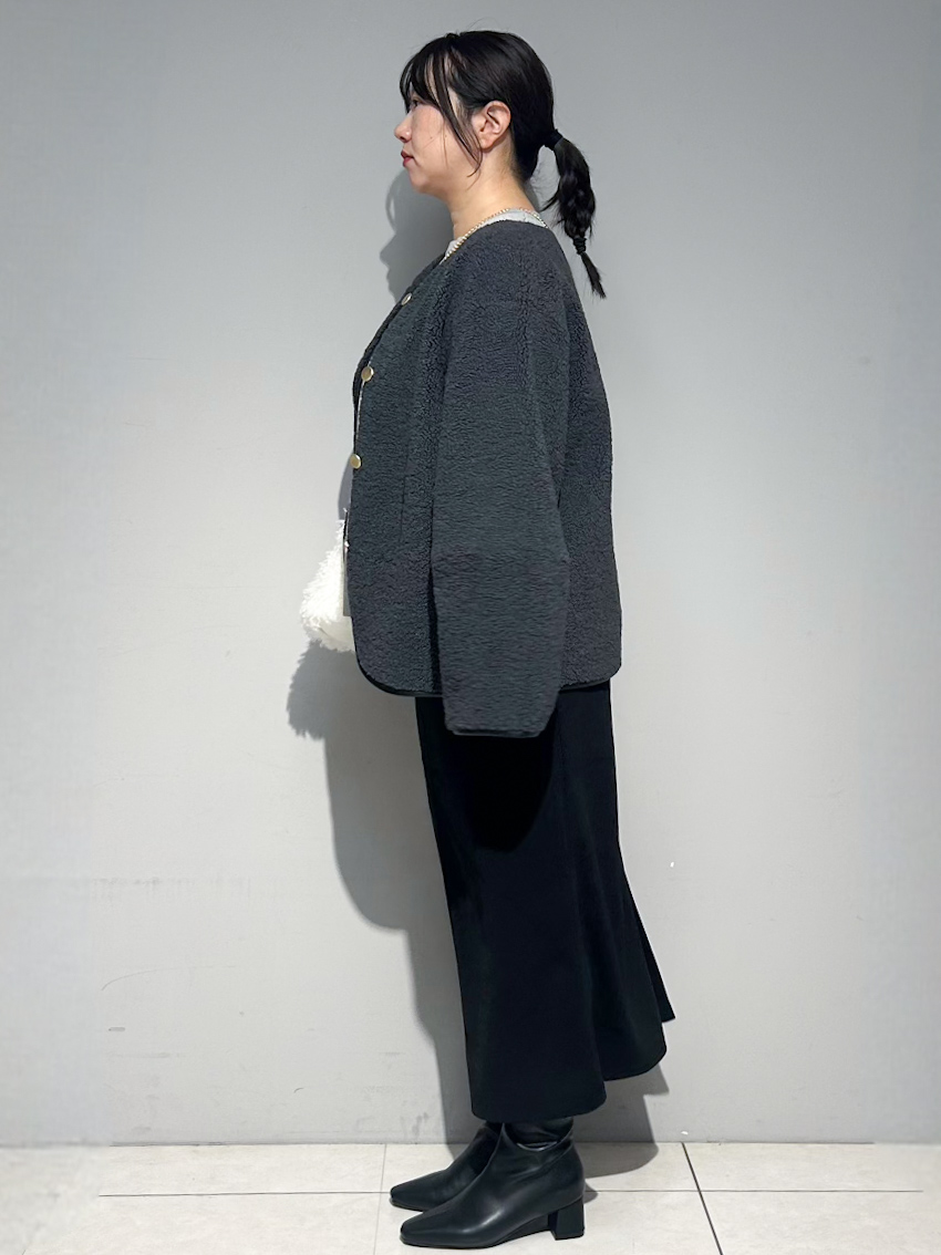 mochiさんの「OPAQUE.CLIP｜《リバーシブル》ボア&times;フリースアウター」を使ったコーディネート