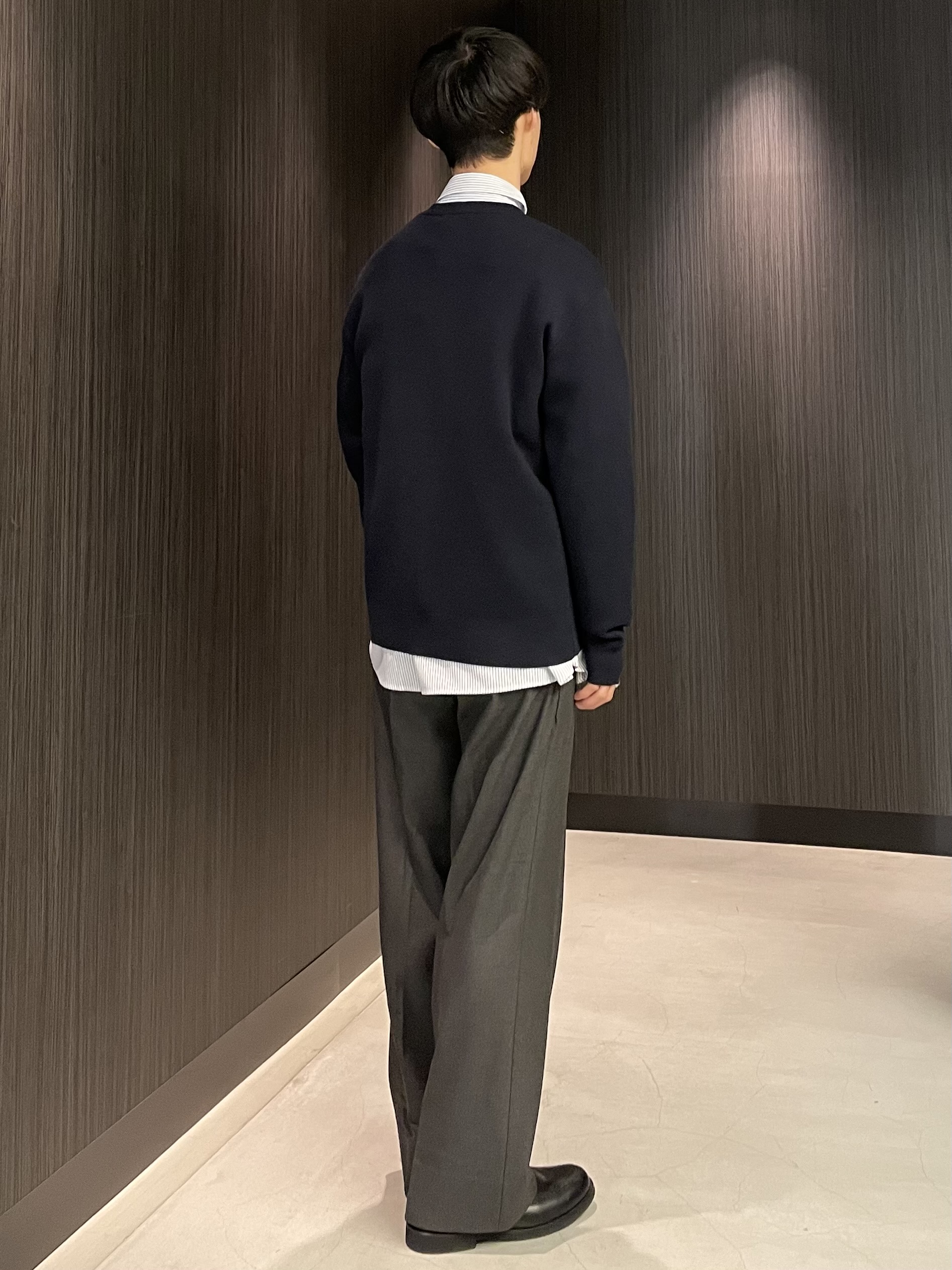 Okdさんの「TAKEO KIKUCHI｜【BOWLER HAT LABEL】日本製クルーネックカーディガン」を使ったコーディネート