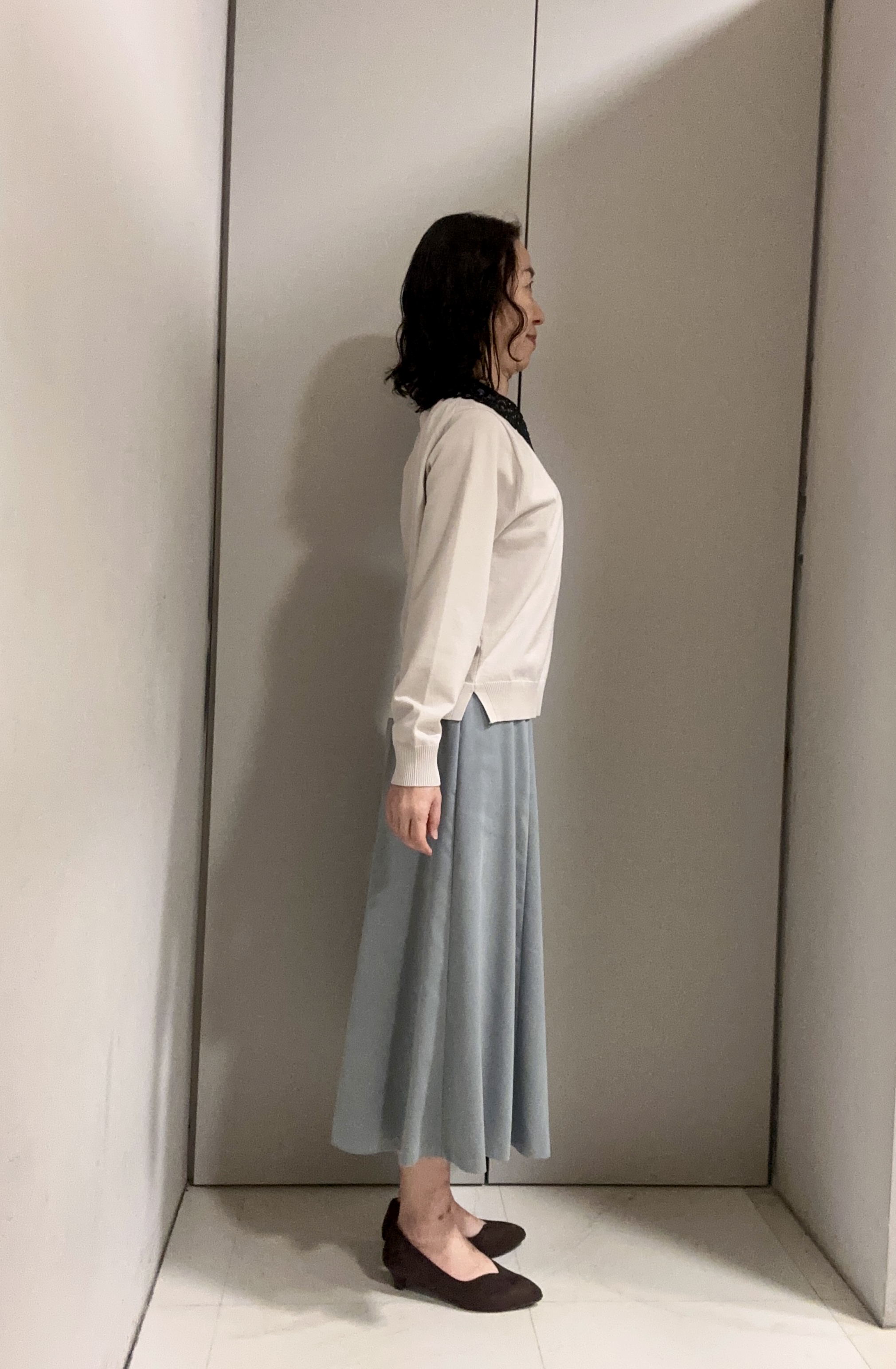 Kouさんの「Reflect｜【付け衿】レース衿付きストレッチニット」を使ったコーディネート