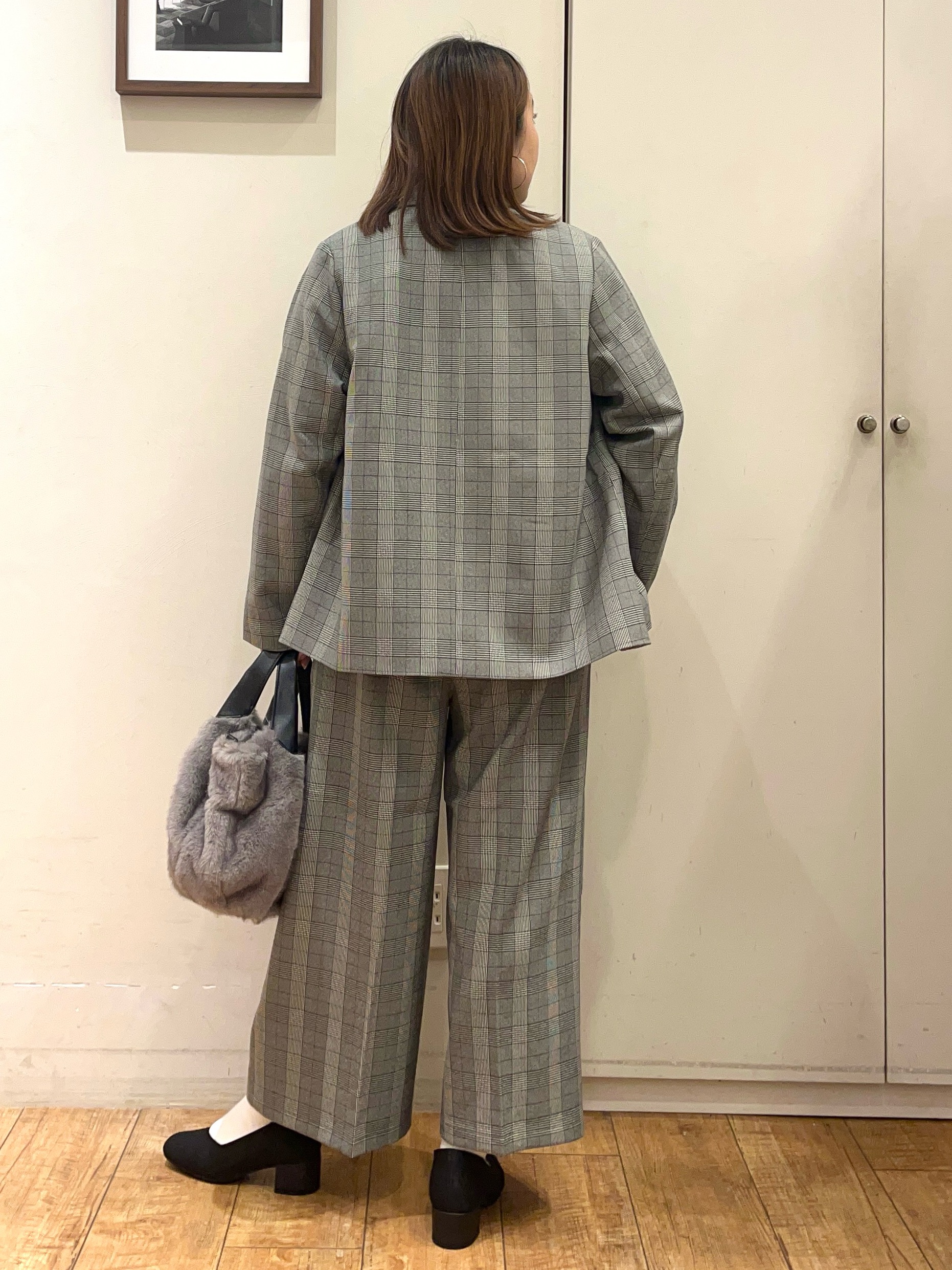 harusakuさんの「SHOO･LA･RUE｜【セットアップ可/洗濯後しわになりにくい】ウールフィール ダブルジャケット」を使ったコーディネート