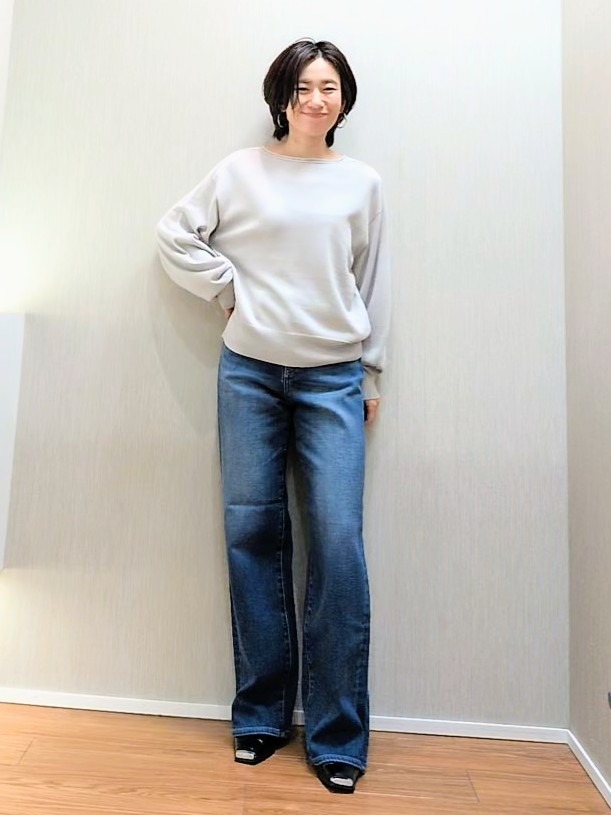 ミズタさんの「UNTITLED｜【店頭人気！/8色展開】ボリュームスリーブニットプルオーバー」を使ったコーディネート