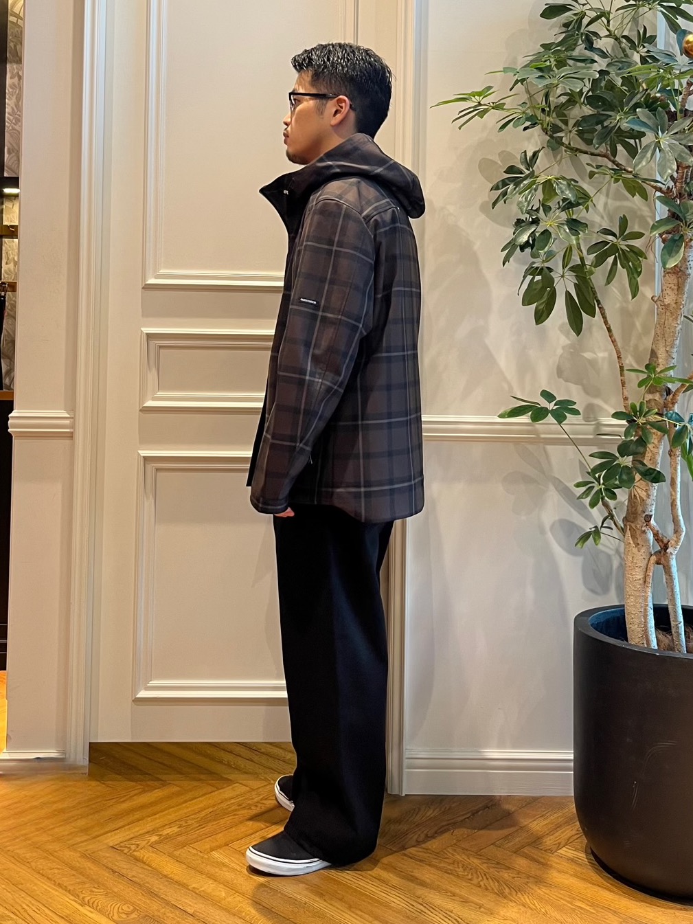 Tokuさんの「DRESSTERIOR｜チェックマウンテンパーカー」を使ったコーディネート