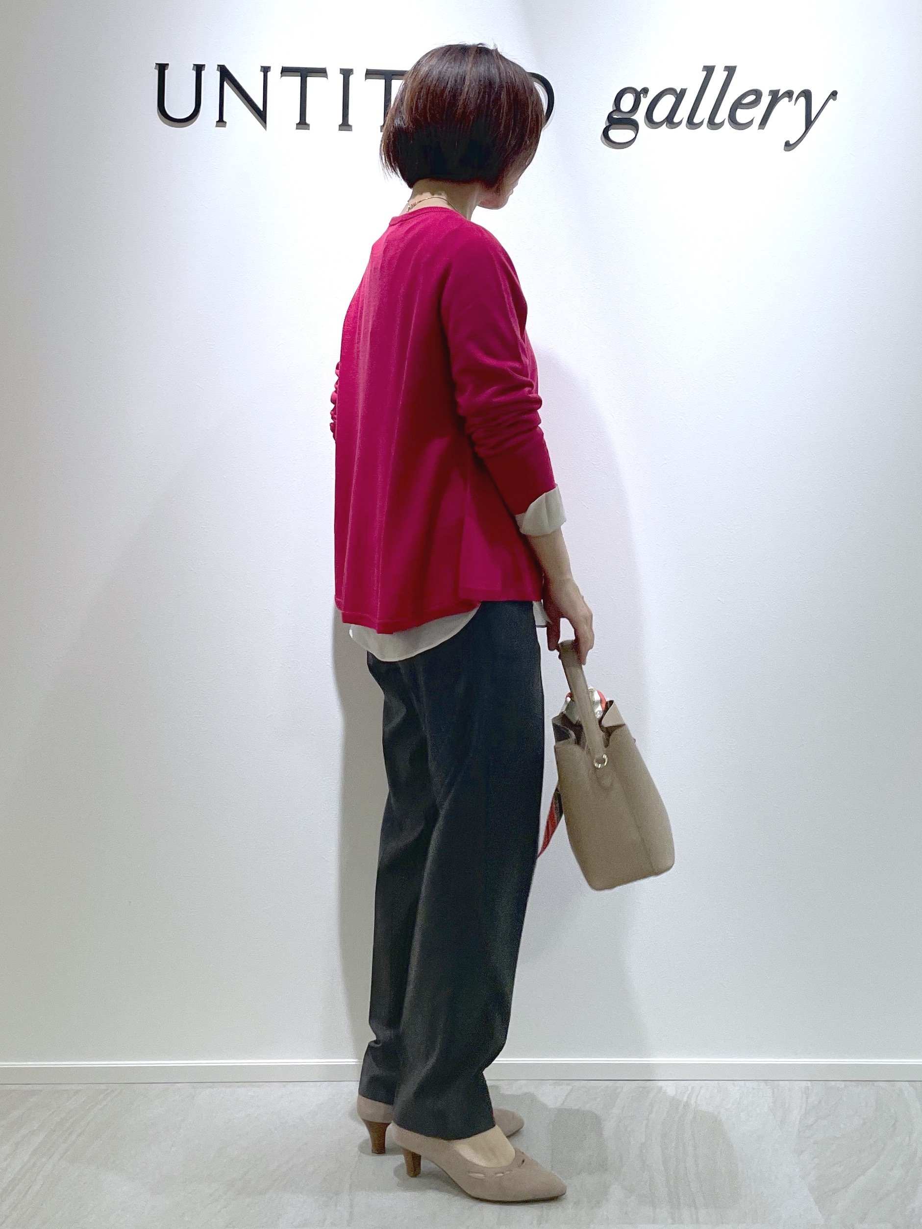 hanaさんの「UNTITLED｜【きれいに体型カバー/8色展開】Aラインシルエットニットプルオーバー」を使ったコーディネート