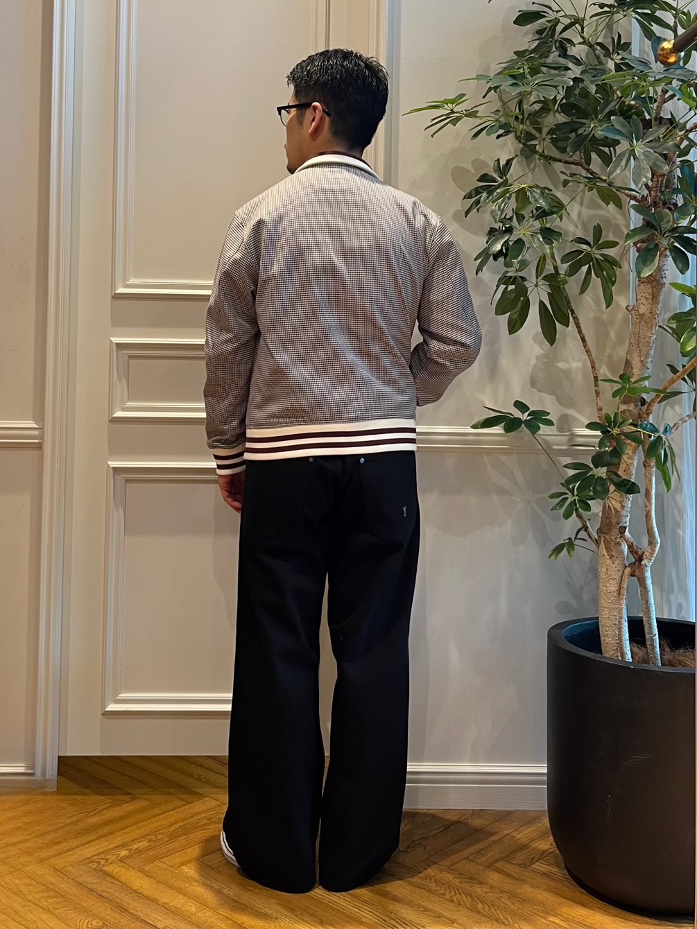 Tokuさんの「DRESSTERIOR｜ハウンドトゥース ハイネックリブジャケット」を使ったコーディネート