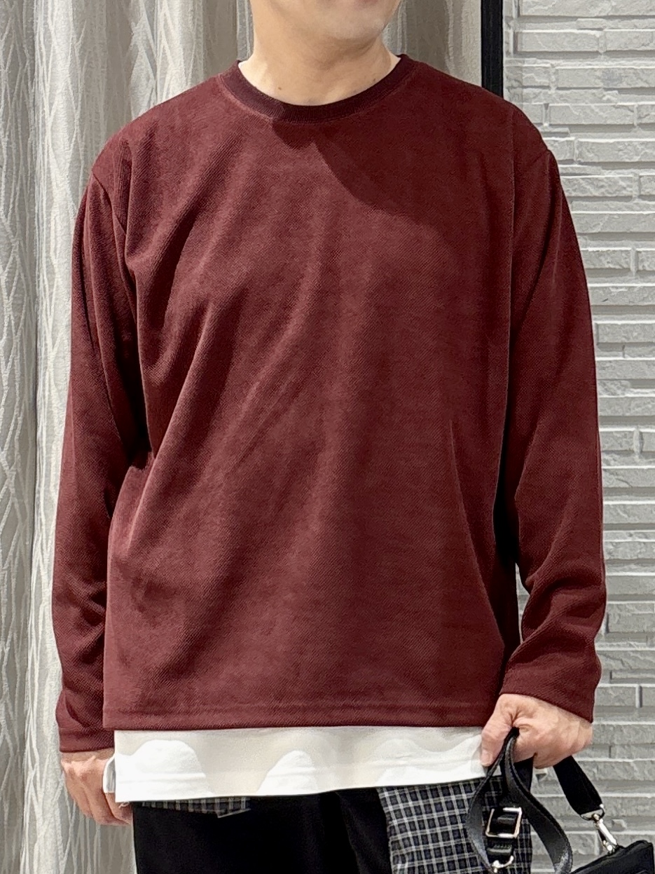 Pーyamaさんの「THE SHOP TK｜【洗濯機OK】カノコ編み 長袖Tシャツ」を使ったコーディネート