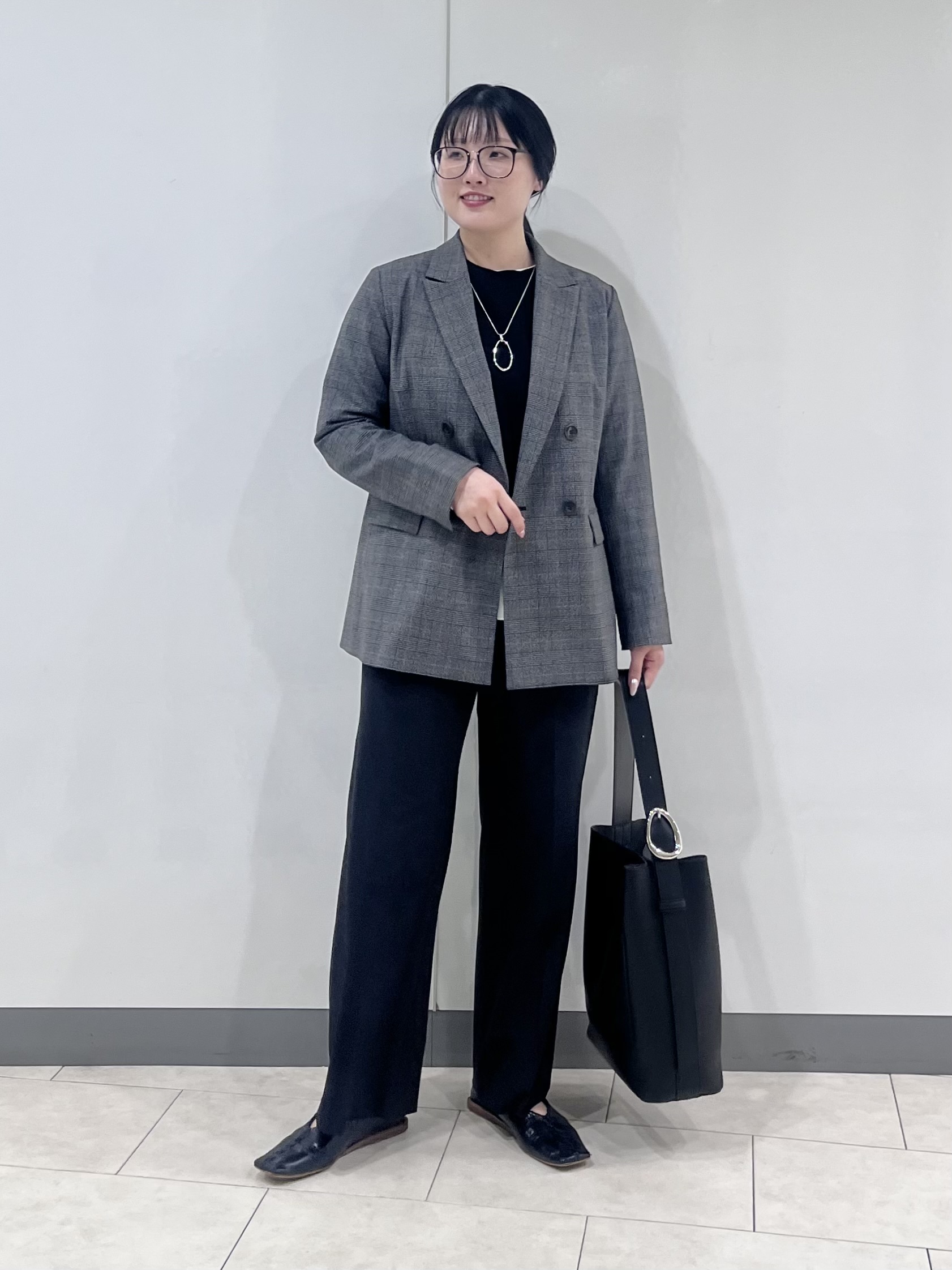 hasuさんの「INDIVI｜【洗濯機OK／ストレッチ◎】秋はじめのダブルジャケット」を使ったコーディネート