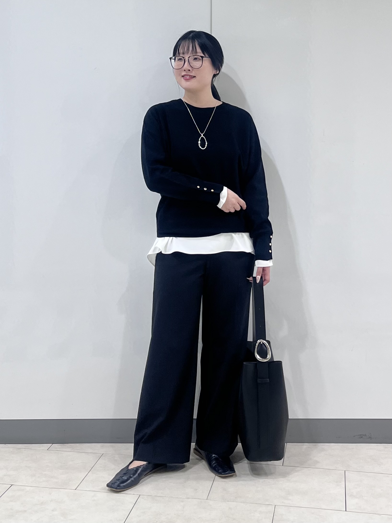 hasuさんの「INDIVI｜【洗濯機OK／ストレッチ◎】秋はじめのダブルジャケット」を使ったコーディネート