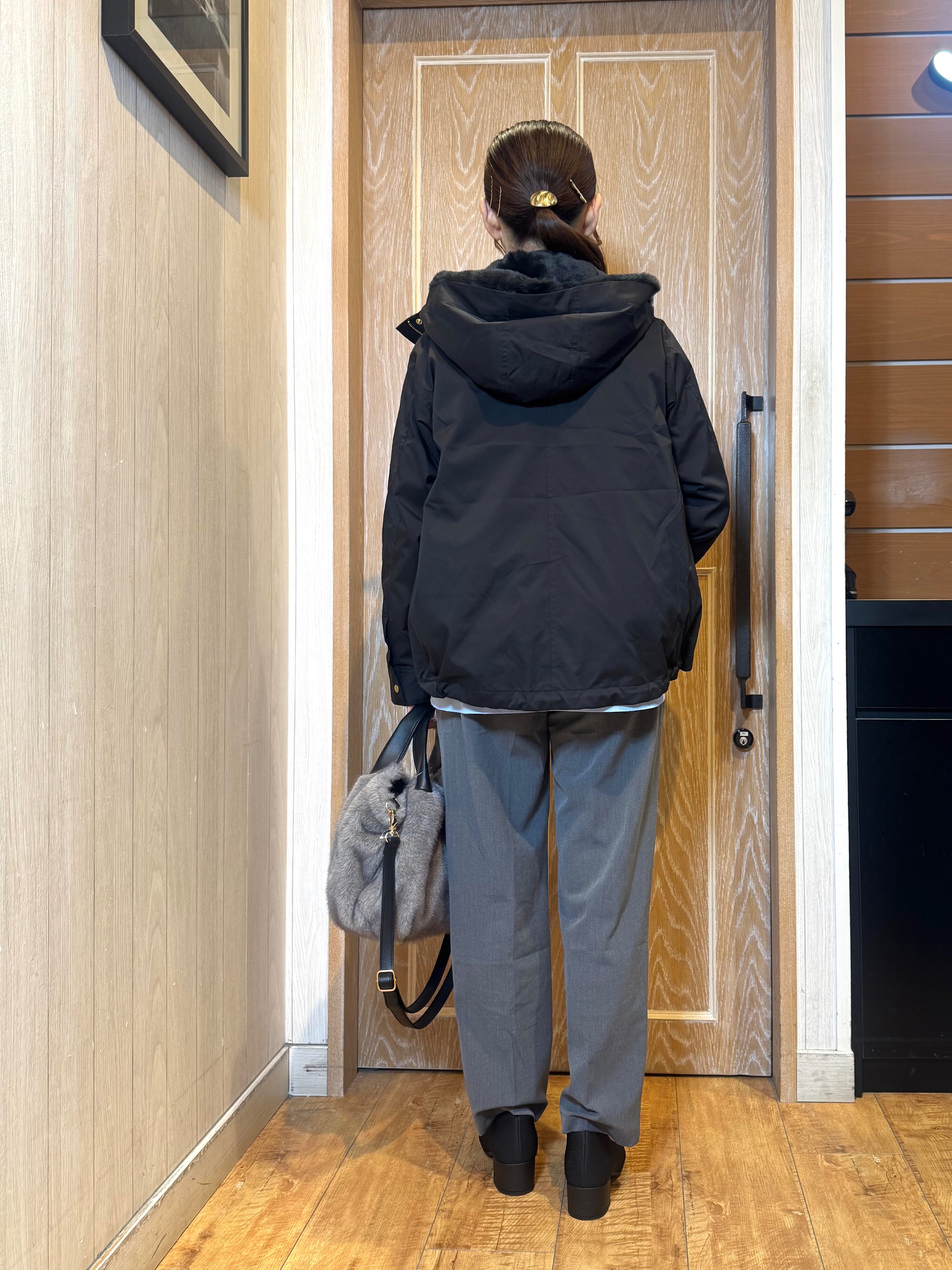 KAORIさんの「SHOO･LA･RUE｜【洗濯機可/撥水/マルチWAY】ファーライナー付き 毎日欲張りマンパ」を使ったコーディネート