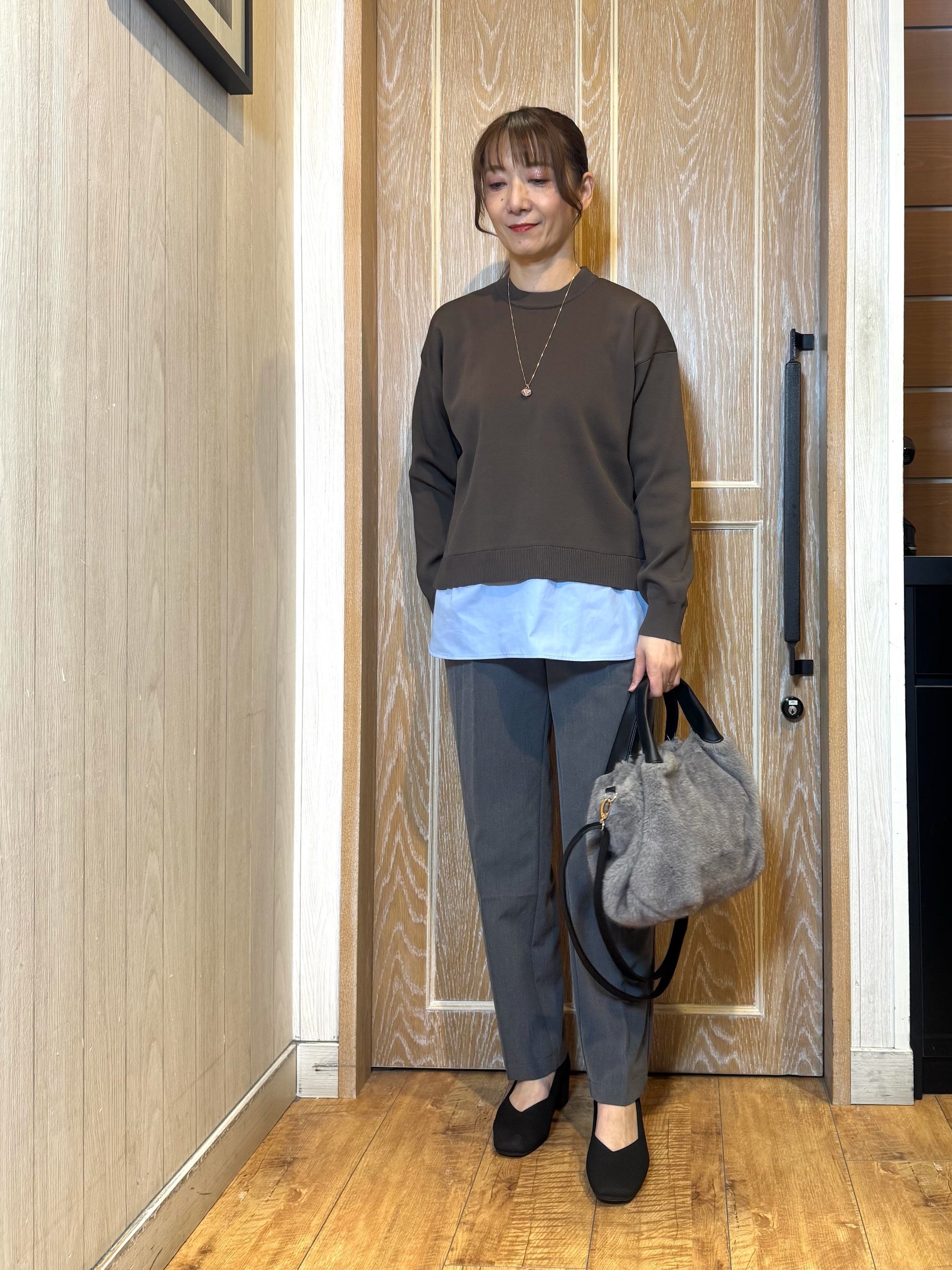 KAORIさんの「SHOO･LA･RUE｜【洗濯機可/撥水/マルチWAY】ファーライナー付き 毎日欲張りマンパ」を使ったコーディネート