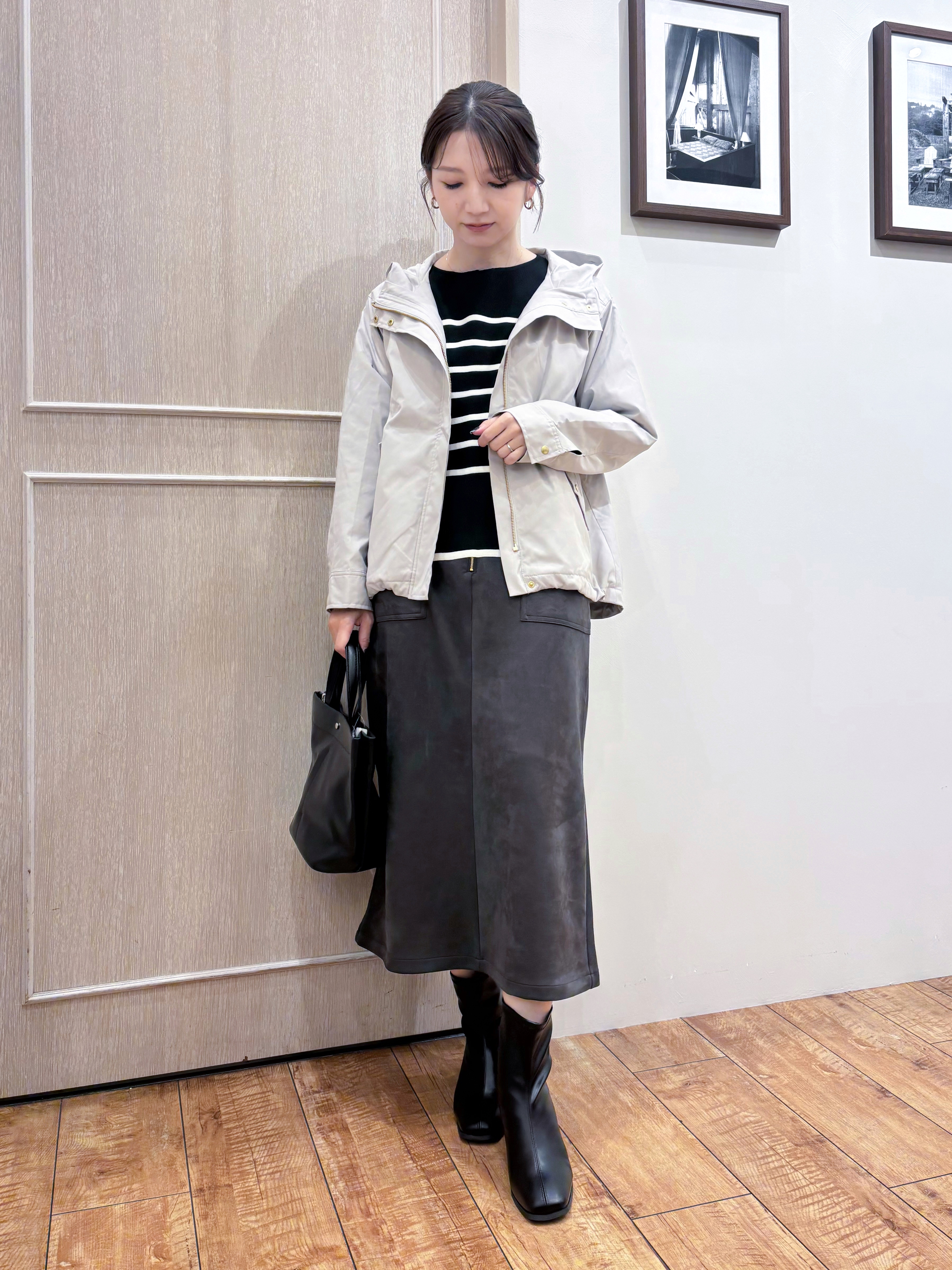 なみさんの「SHOO･LA･RUE｜【洗濯機可/撥水/マルチWAY】ファーライナー付き 毎日欲張りマンパ」を使ったコーディネート