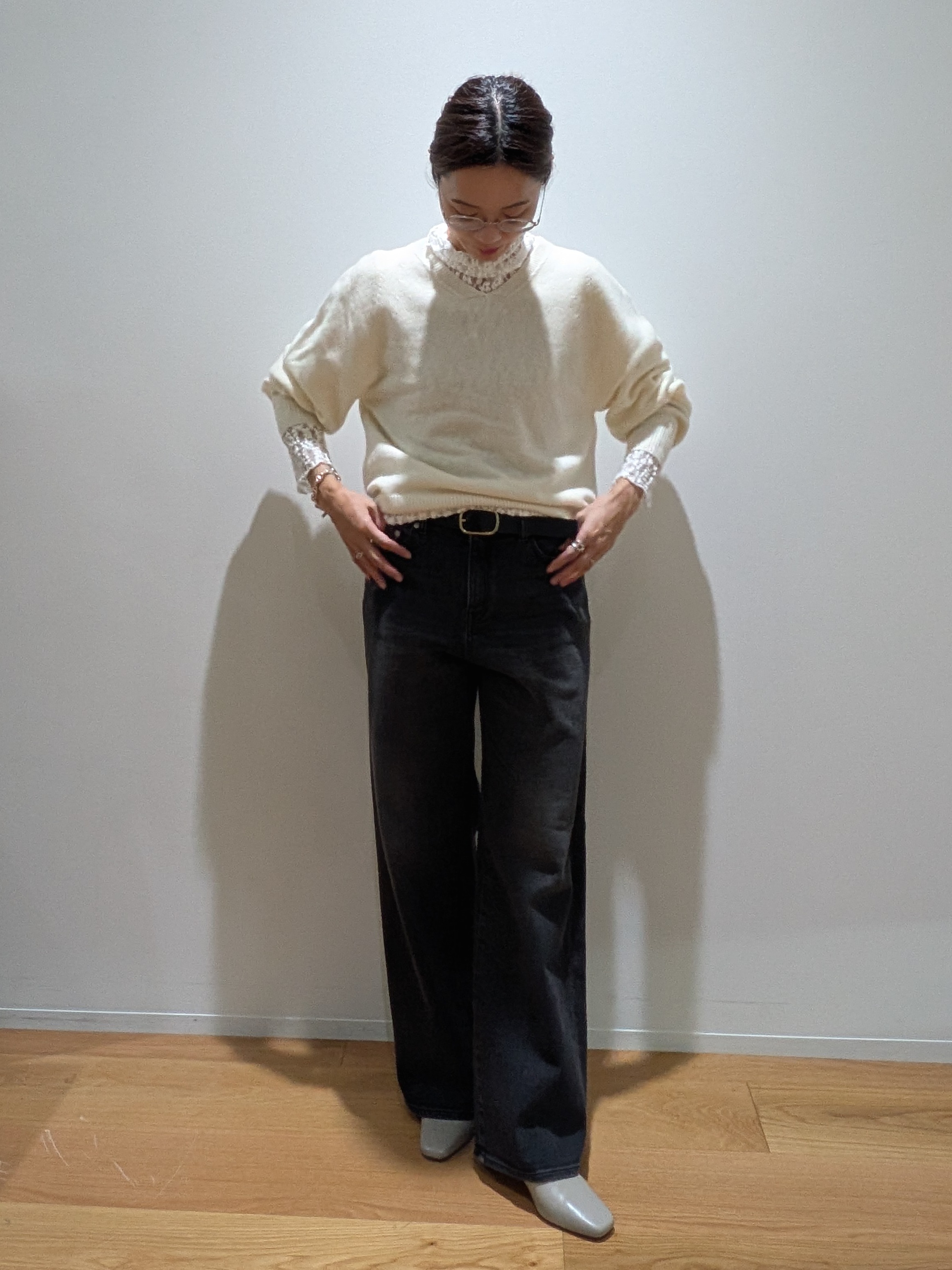 Aさんの「UNTITLED｜【重ね着レイヤード】レースハイネックトップス」を使ったコーディネート