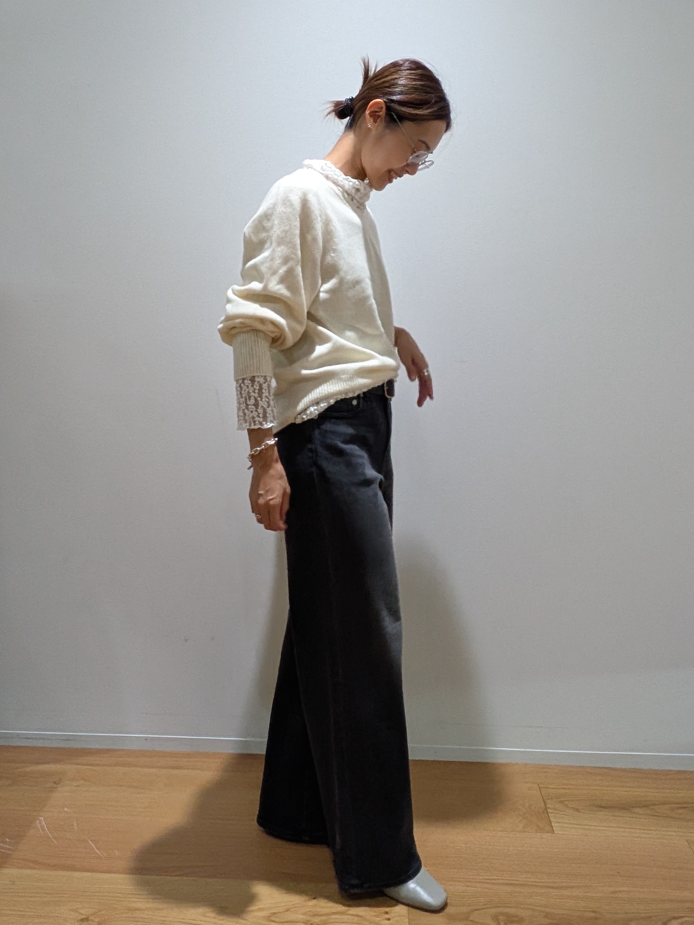 Aさんの「UNTITLED｜【重ね着レイヤード】レースハイネックトップス」を使ったコーディネート