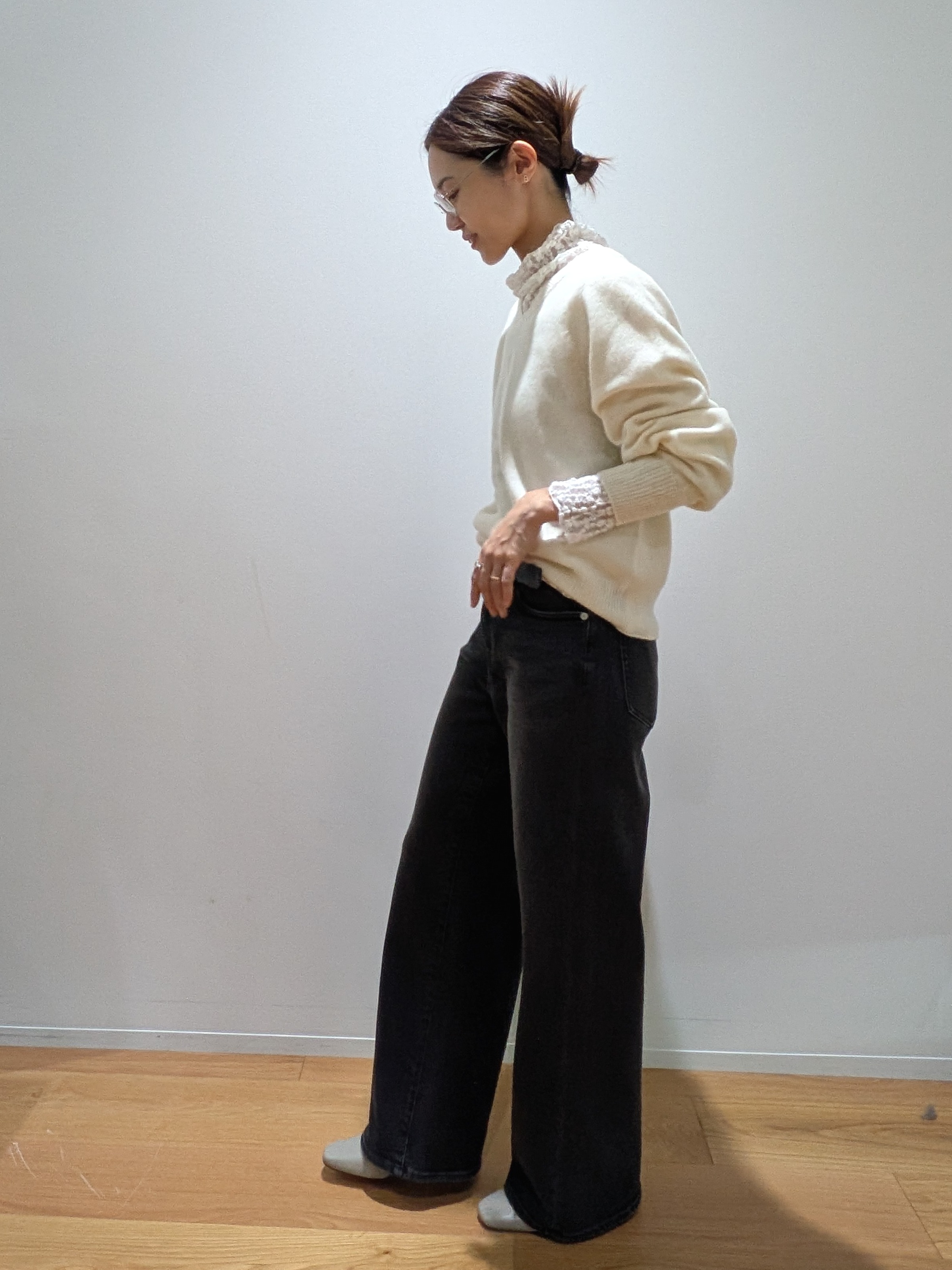Aさんの「UNTITLED｜【重ね着レイヤード】レースハイネックトップス」を使ったコーディネート