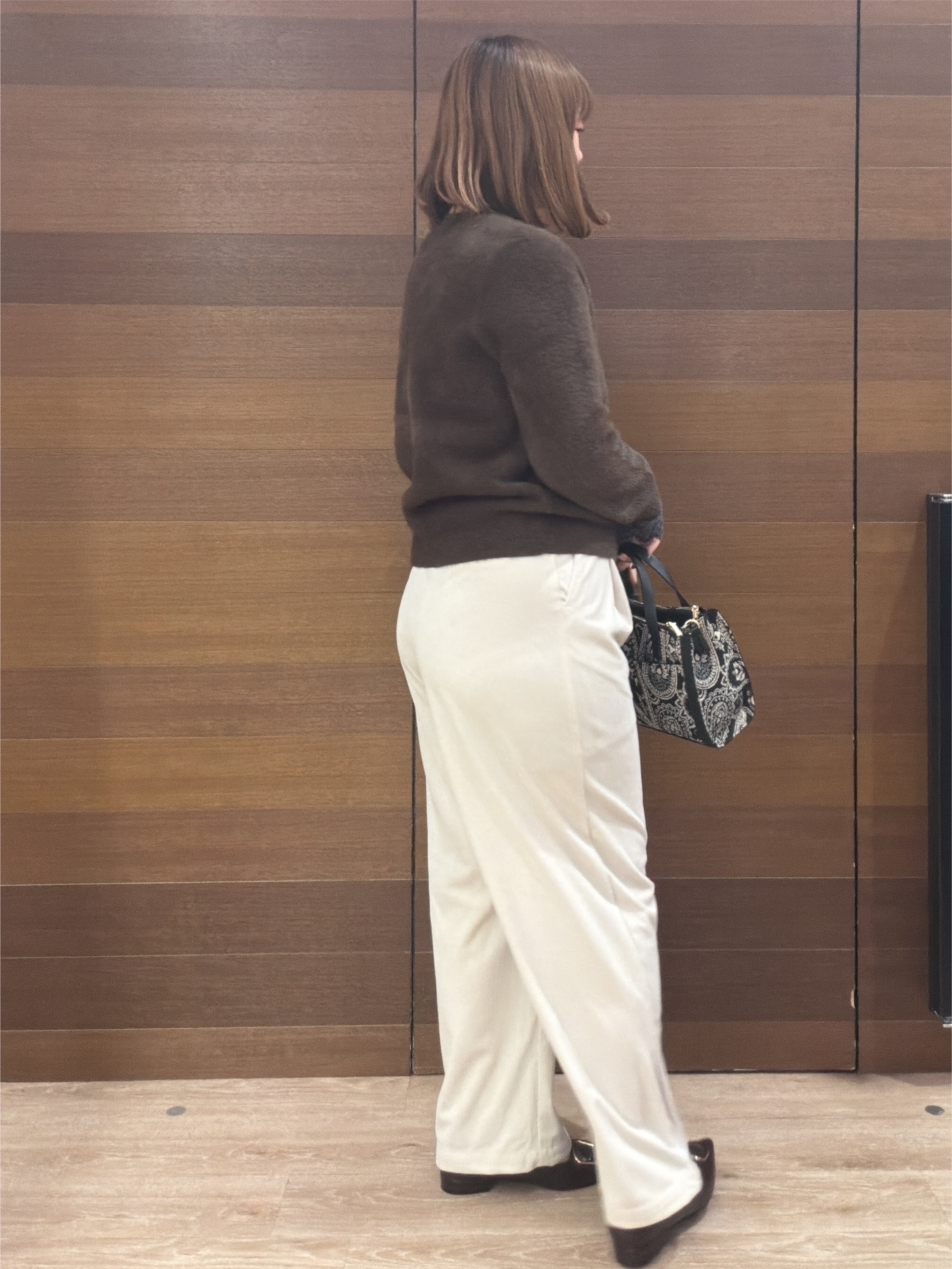 yumeさんの「OPAQUE.CLIP｜フェザーヤーンニットカーディガン【洗濯機OK】」を使ったコーディネート