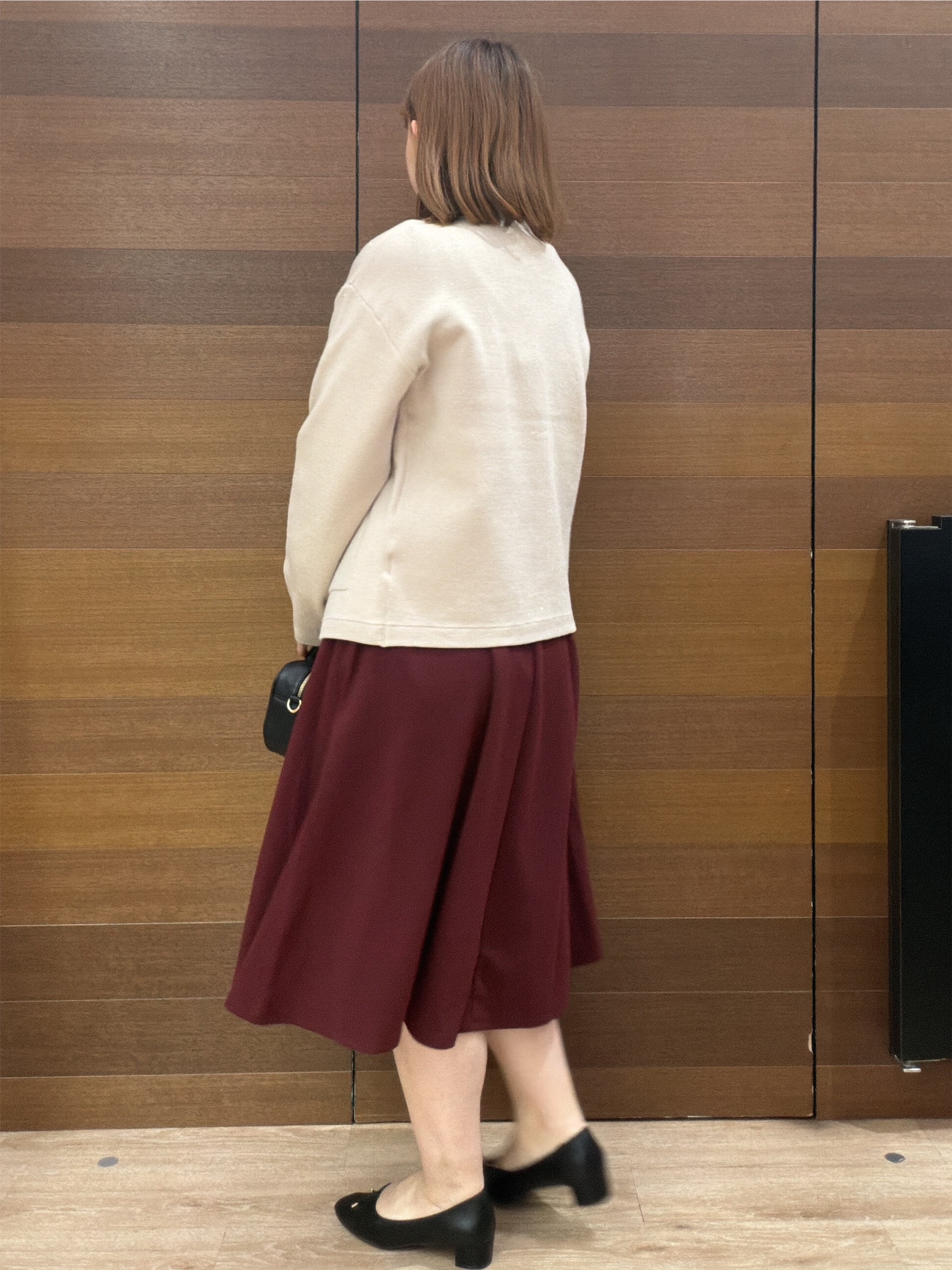 yumeさんの「OPAQUE.CLIP｜【セットアップ可】ノーカラーミドルコーディガン《洗濯機OK》」を使ったコーディネート