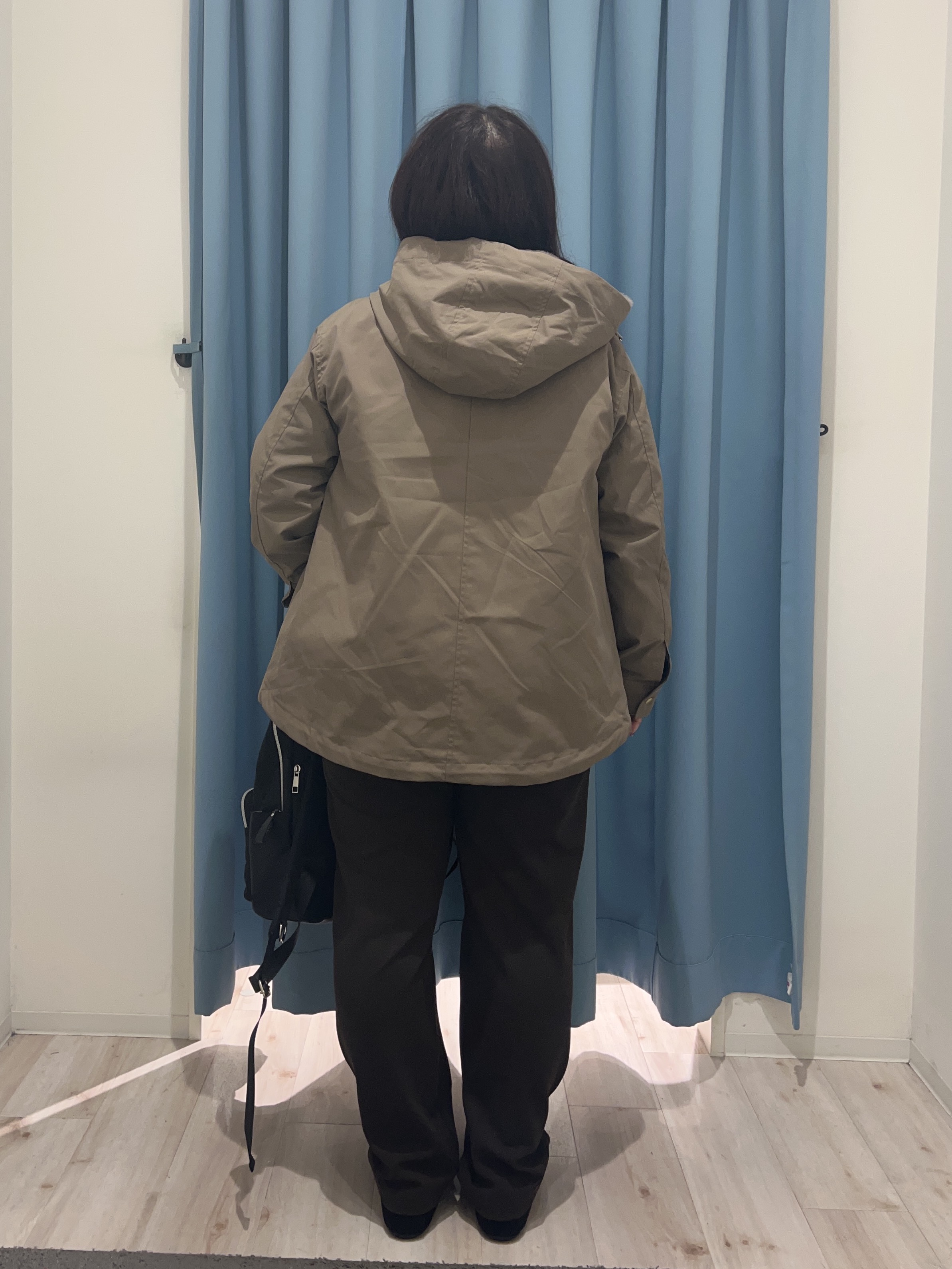 くーさんの「SHOO･LA･RUE｜【洗濯機可/撥水/マルチWAY】ファーライナー付き 毎日欲張りマンパ」を使ったコーディネート