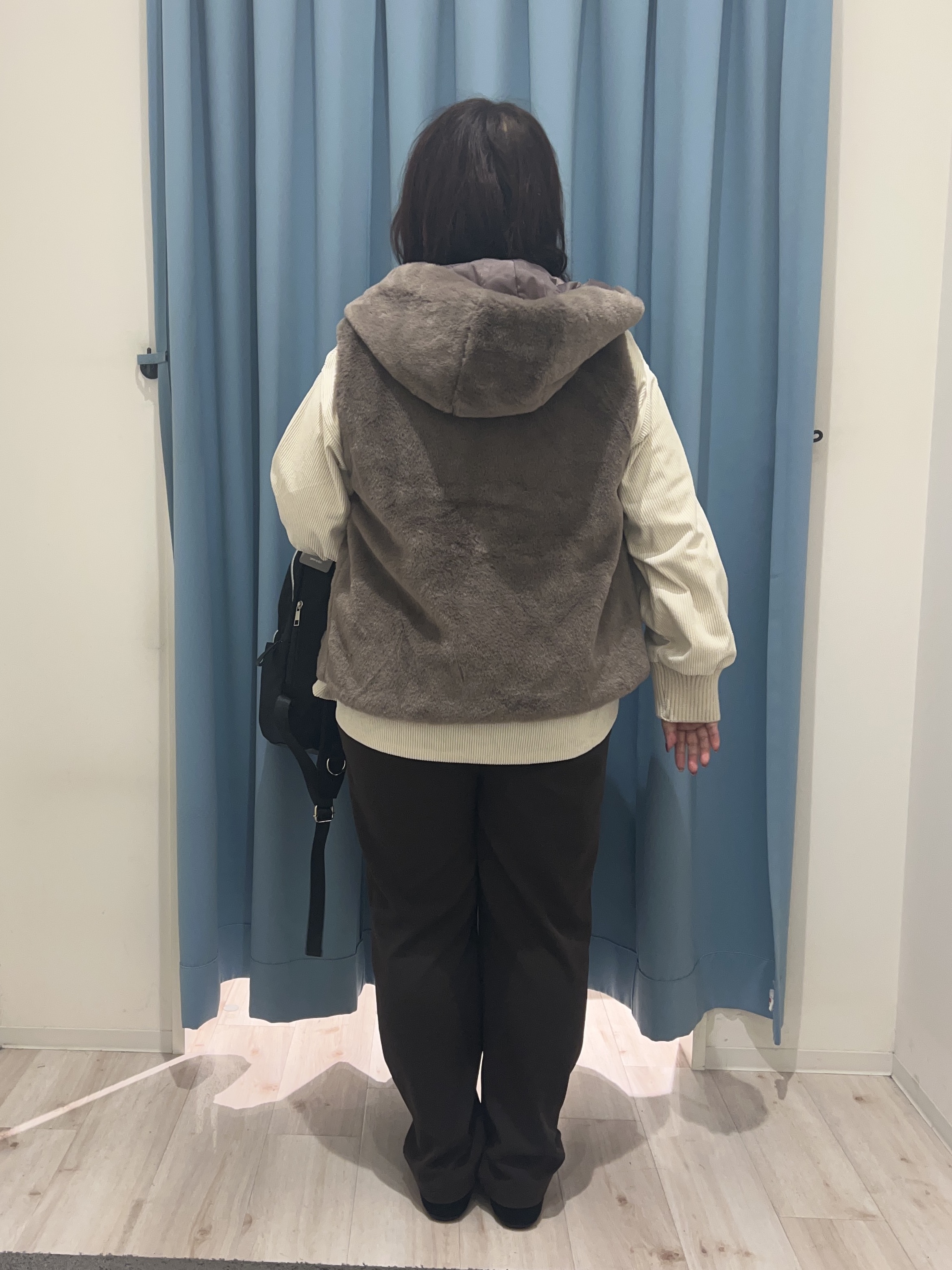 くーさんの「SHOO･LA･RUE｜【洗濯機可/撥水/マルチWAY】ファーライナー付き 毎日欲張りマンパ」を使ったコーディネート