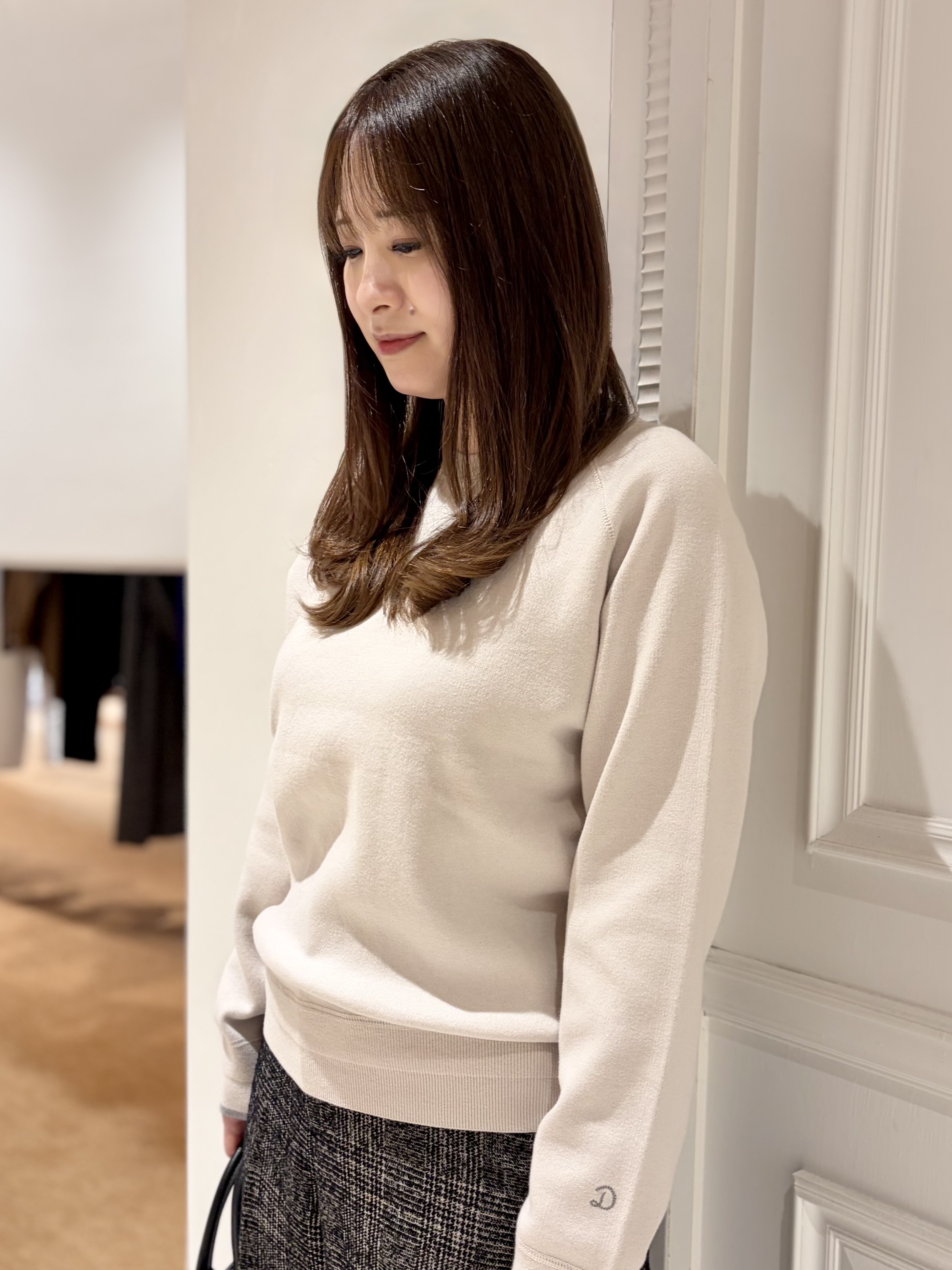 minowaさんの「DRESSTERIOR｜【STORY11月号掲載/マシンウォッシャブル】コットンカシミヤニット」を使ったコーディネート