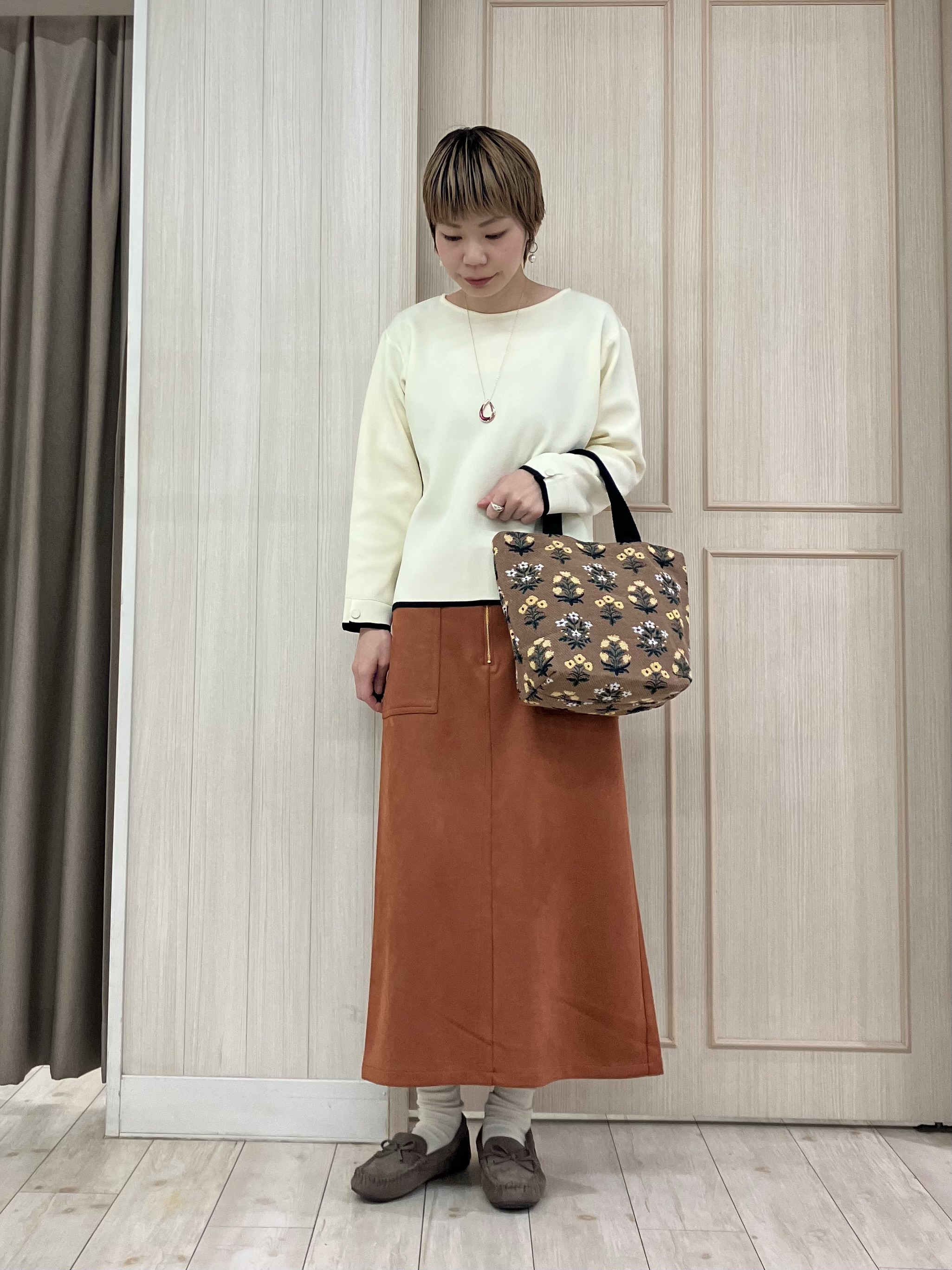 Turnerさんの「SHOO･LA･RUE｜【撥水/S-LL/洗濯機可】ウエスト絞れる キルト中綿ジャケット」を使ったコーディネート